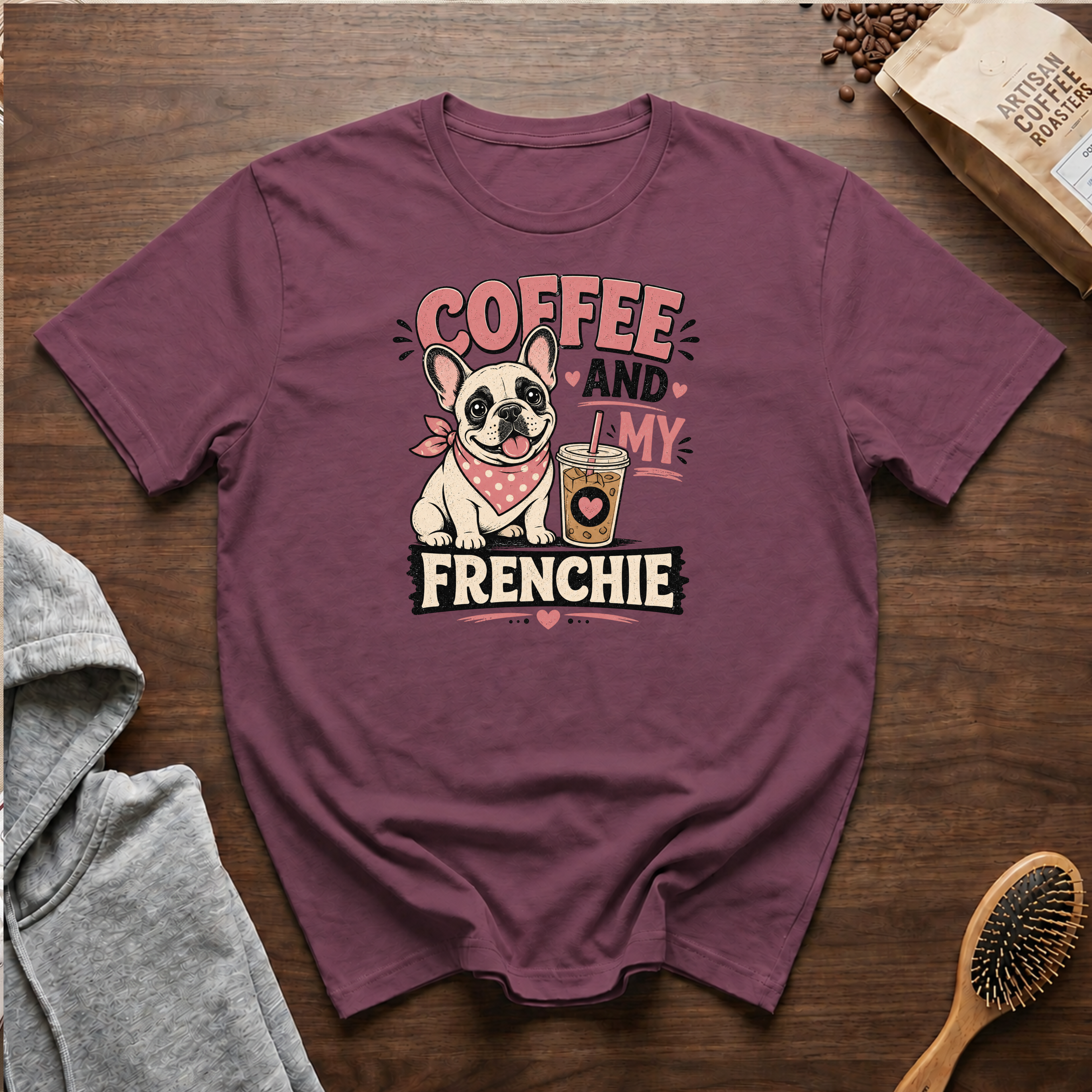 Coffee and My Frenchie T-Shirt
