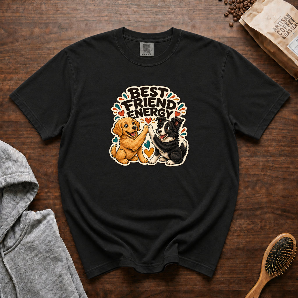 Best Friend Energy T-Shirt — Black