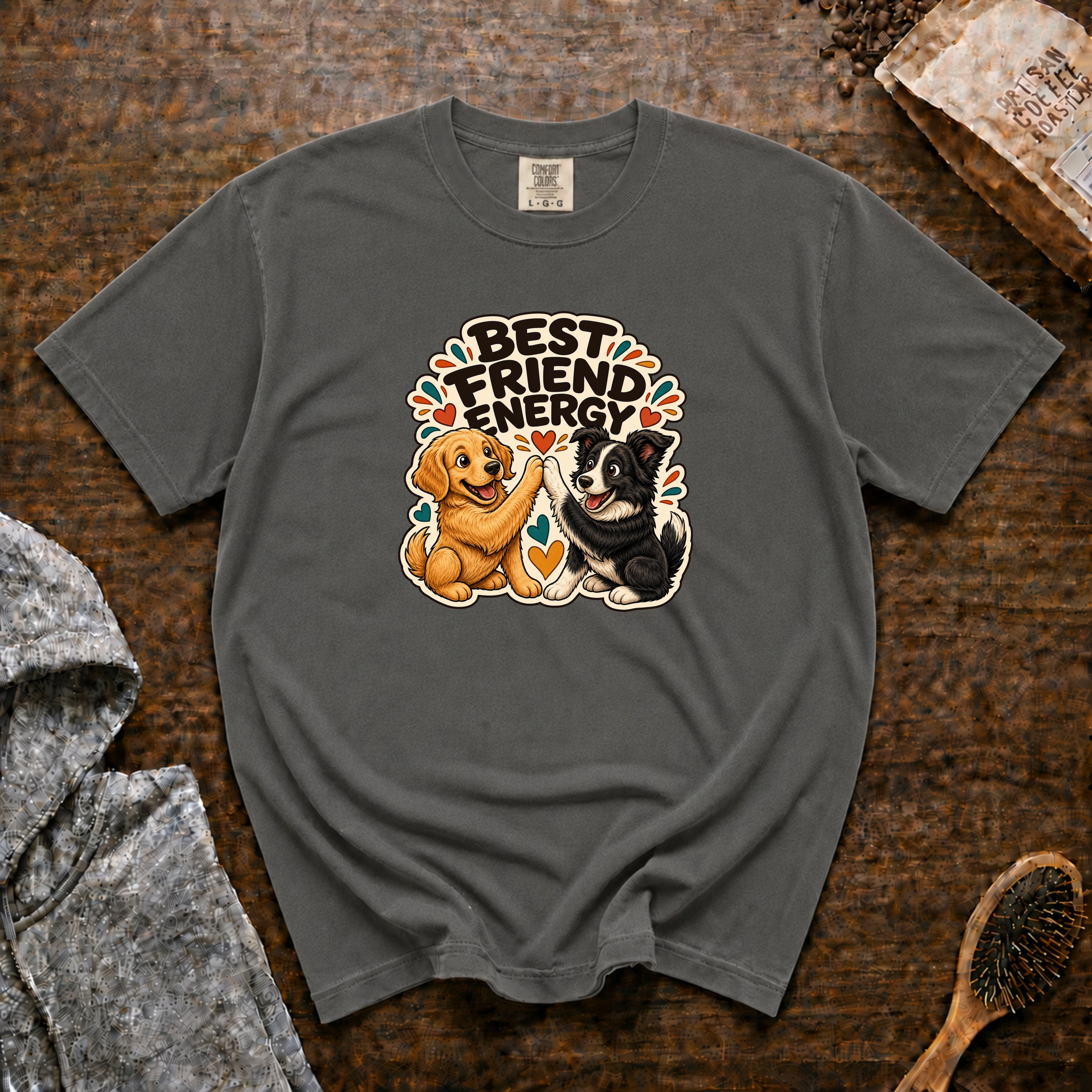 Best Friend Energy T-Shirt — Pepper
