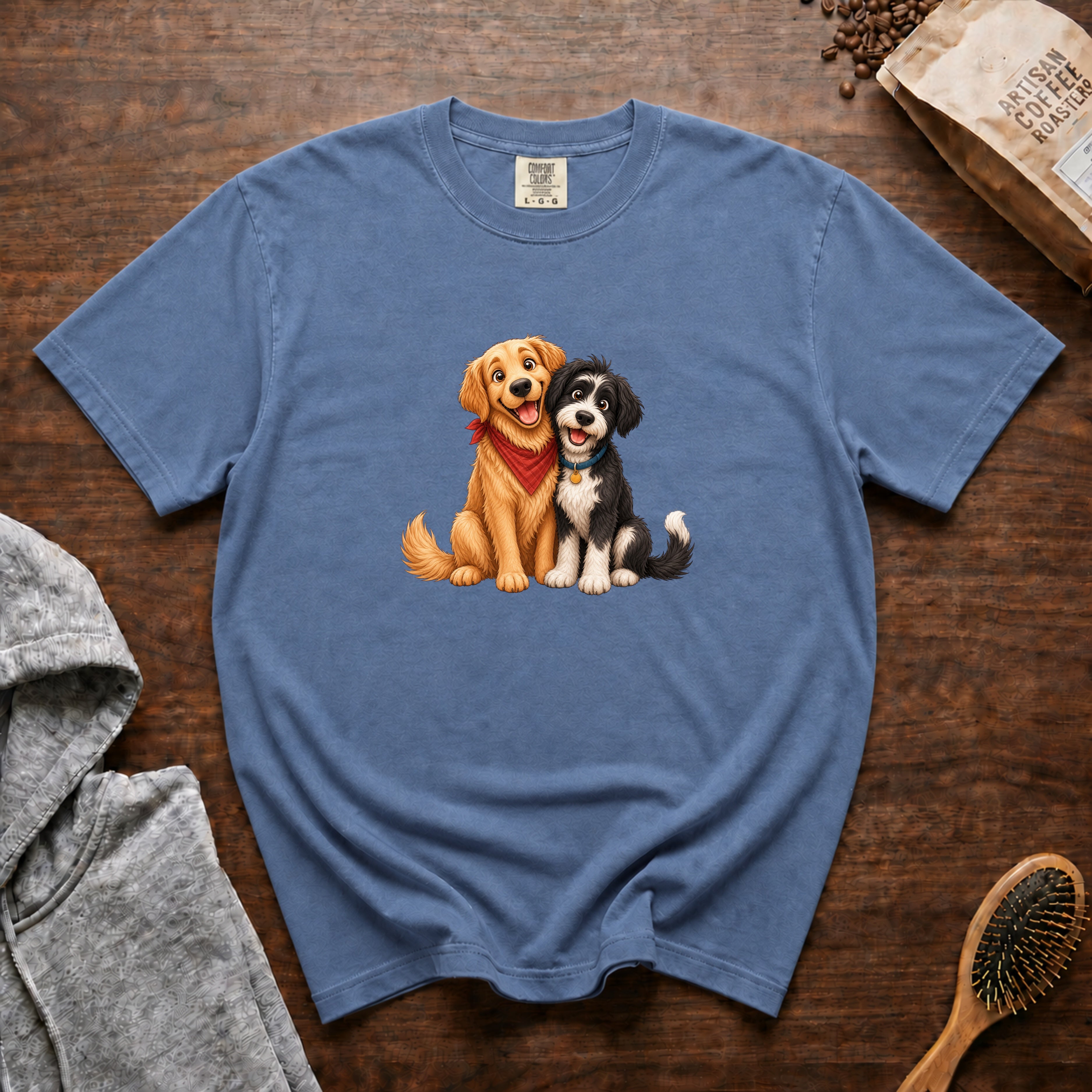 Best Friends 1 T-Shirt — Blue Jean