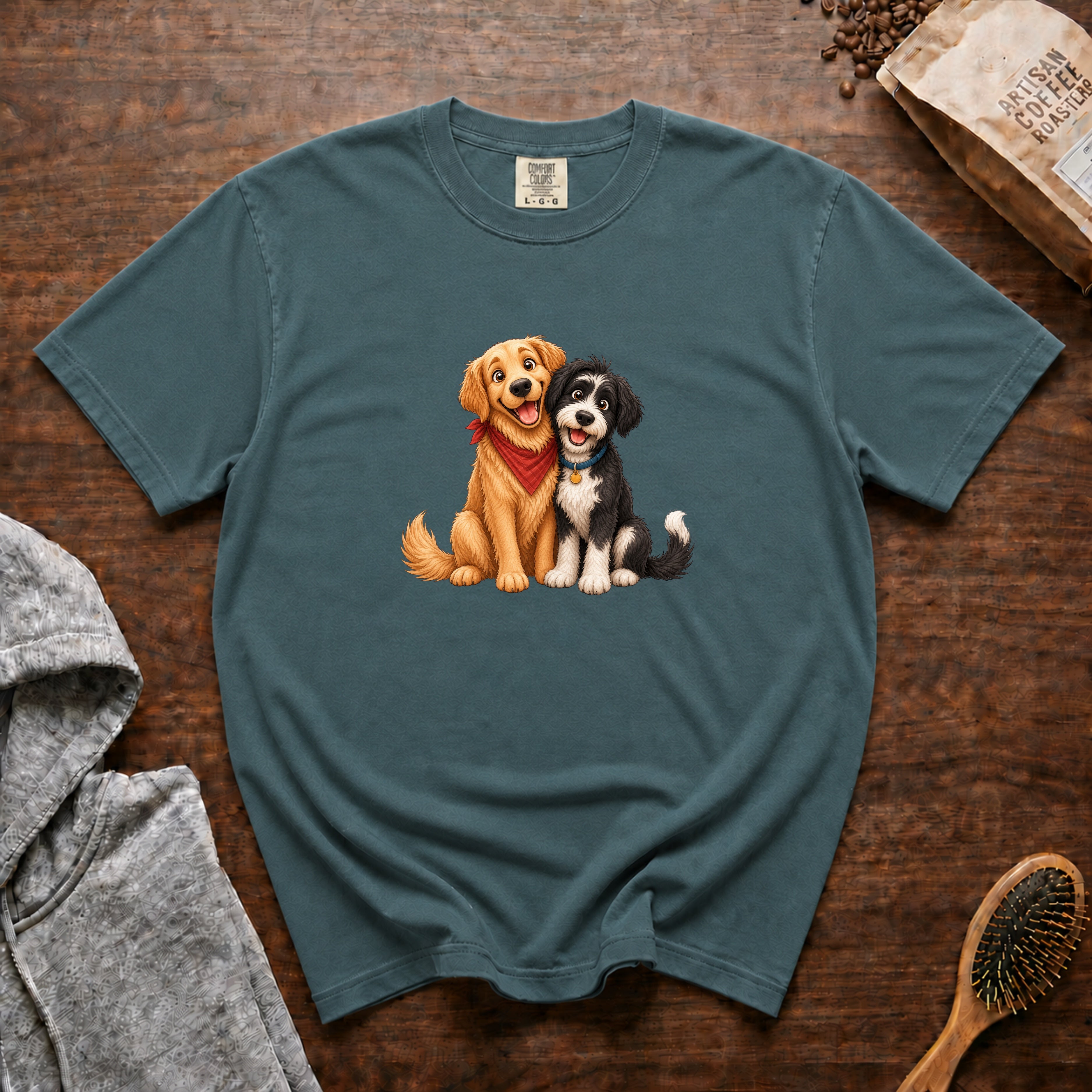 Best Friends 1 T-Shirt — Blue Spruce