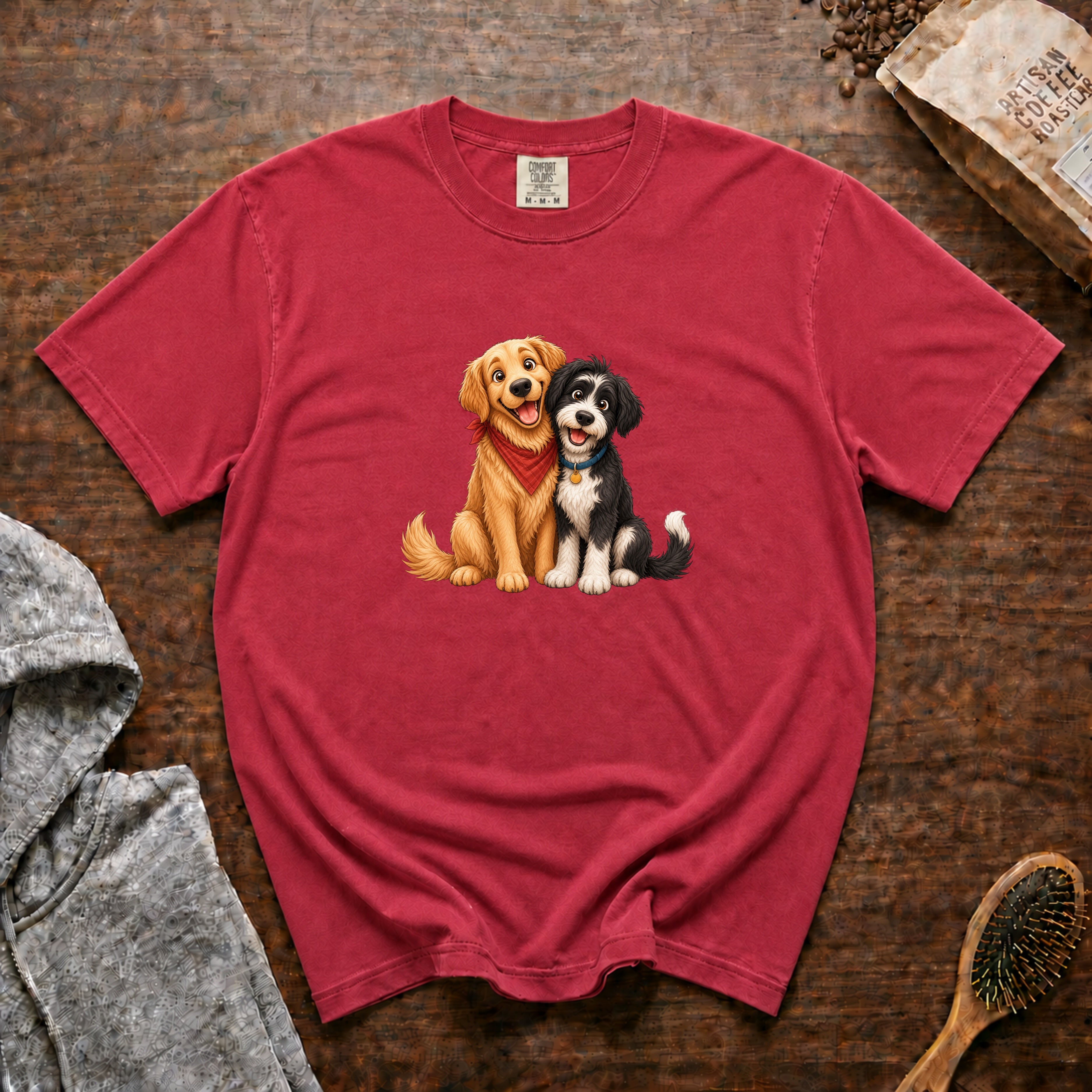 Best Friends 1 T-Shirt — Crimson