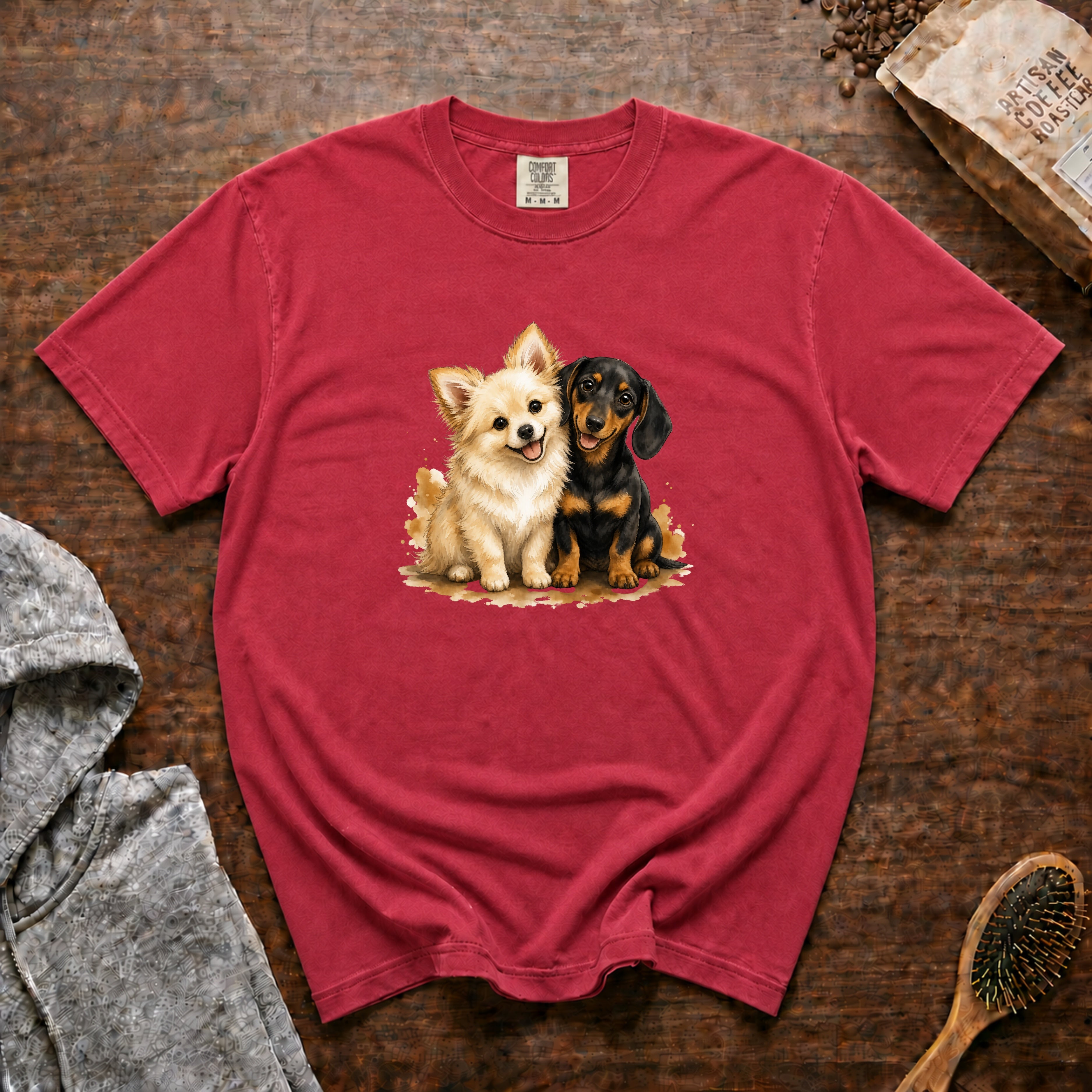 Best Friends T-Shirt — Crimson