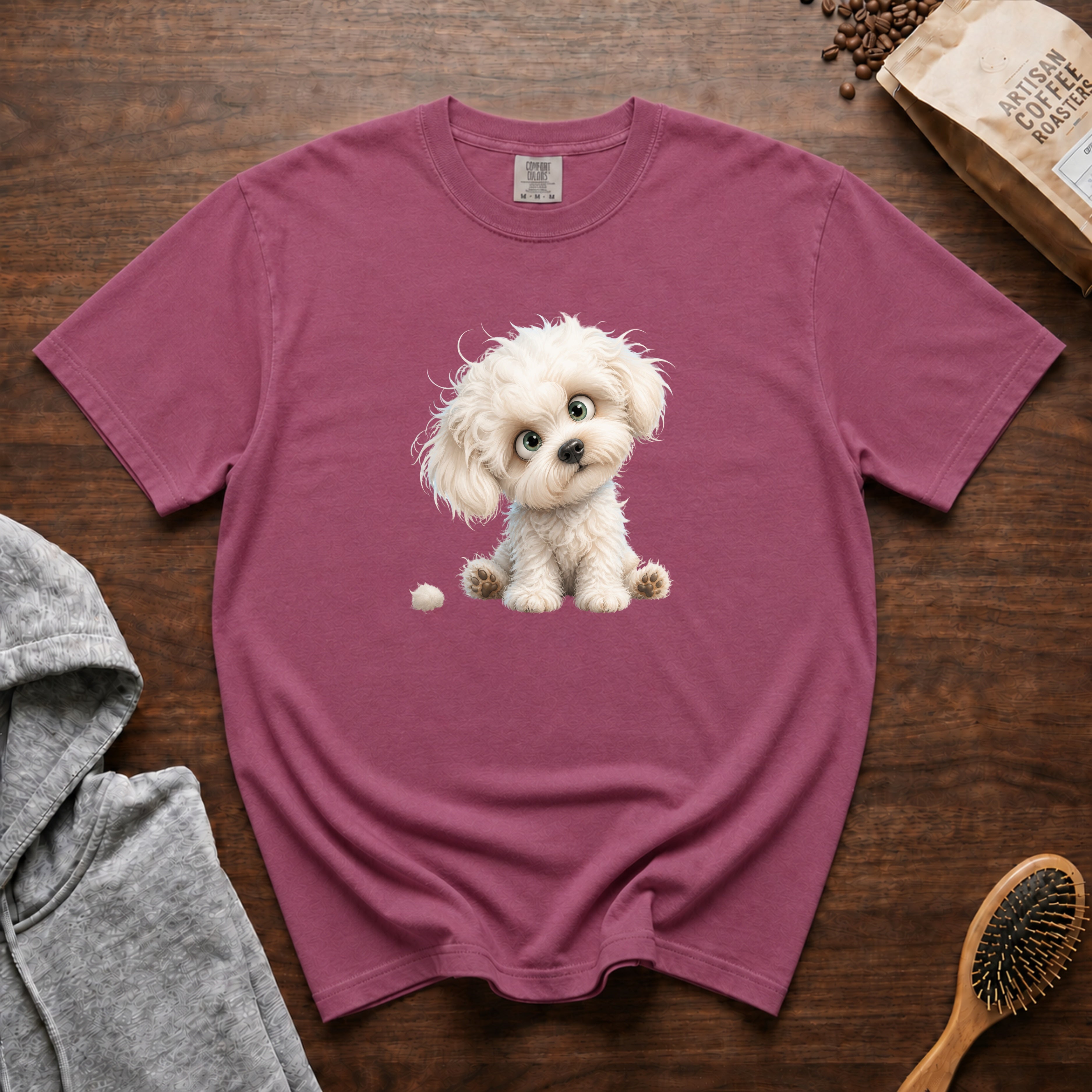 Bichon Frise T-Shirt — Berry