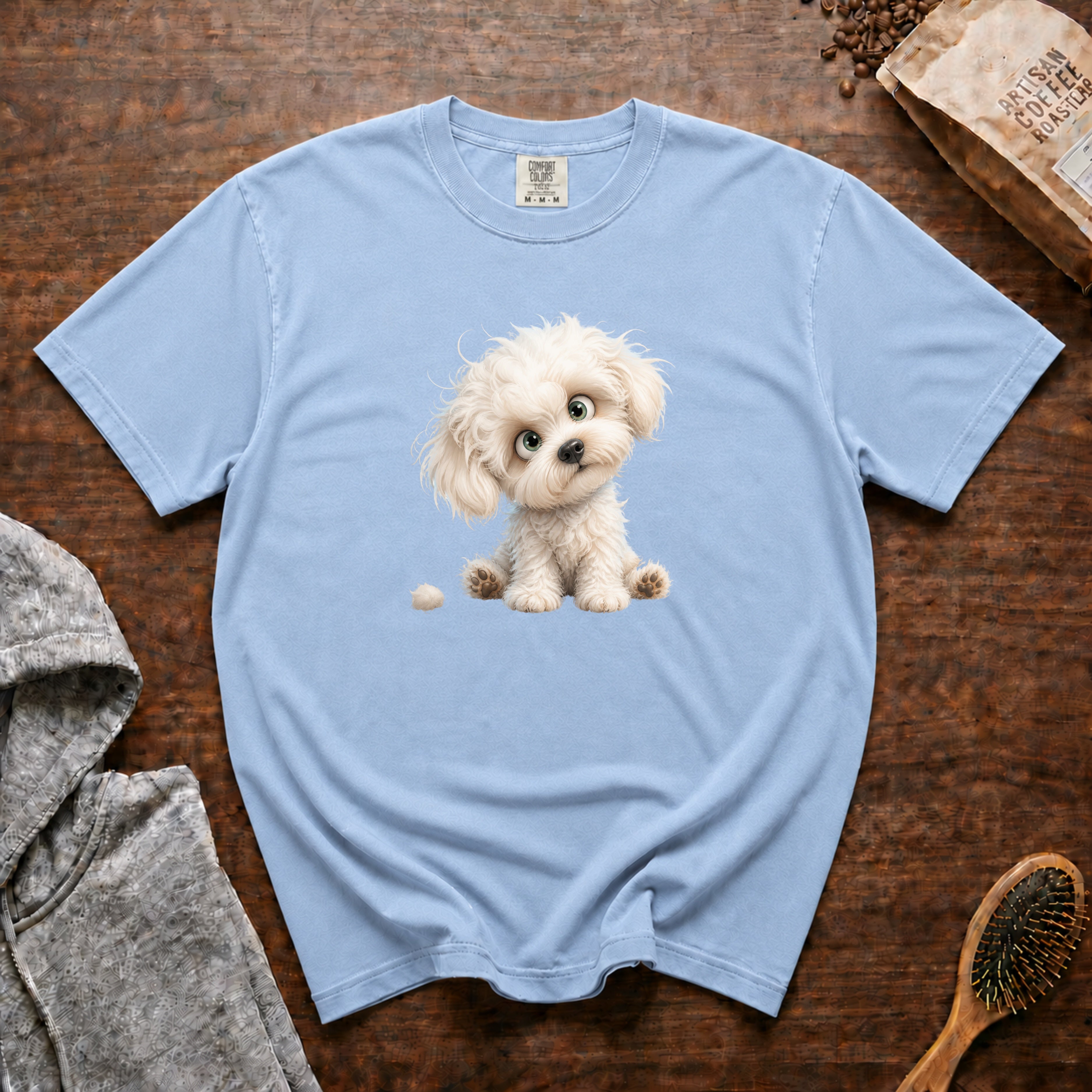 Bichon Frise T-Shirt — Chambray