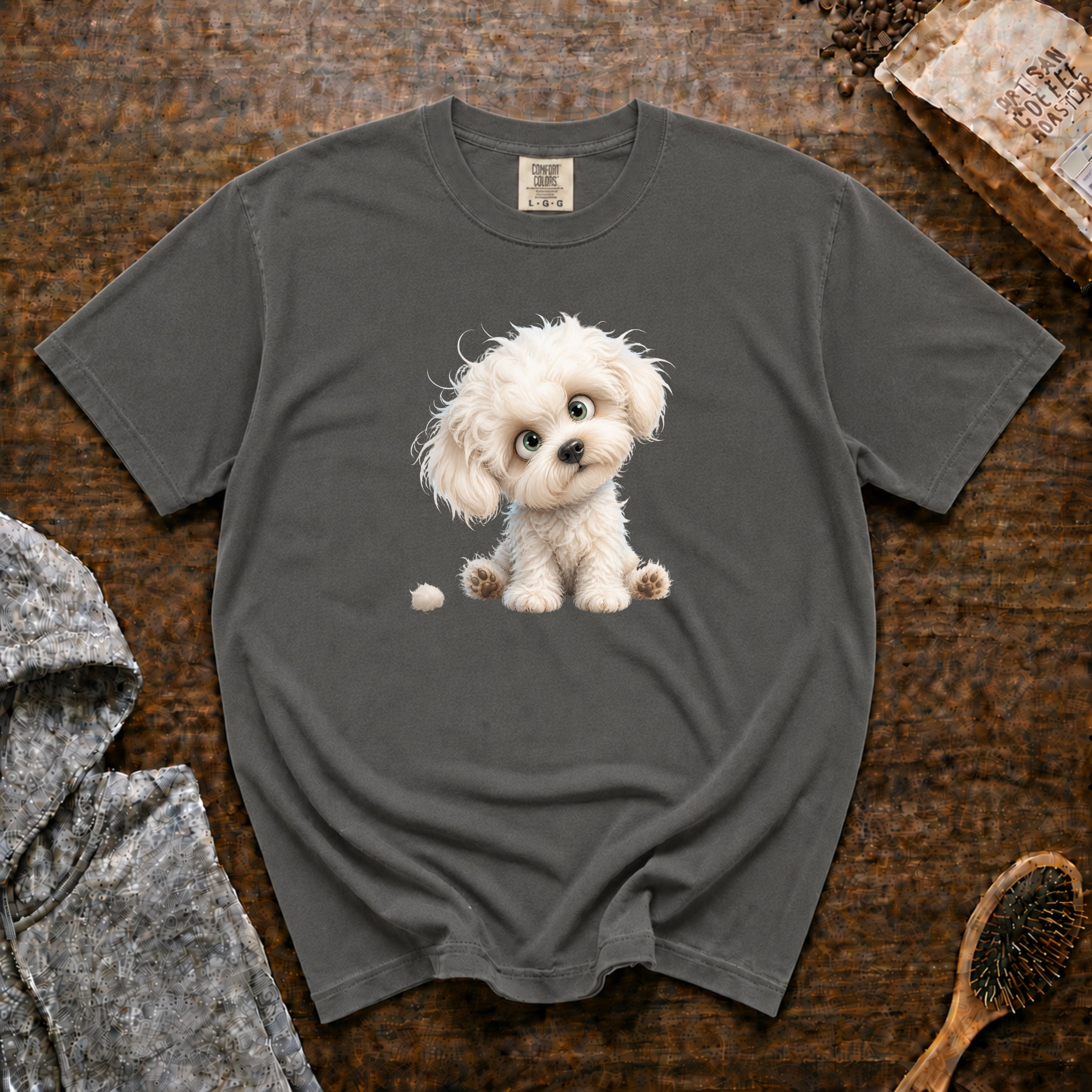 Bichon Frise T-Shirt — Pepper