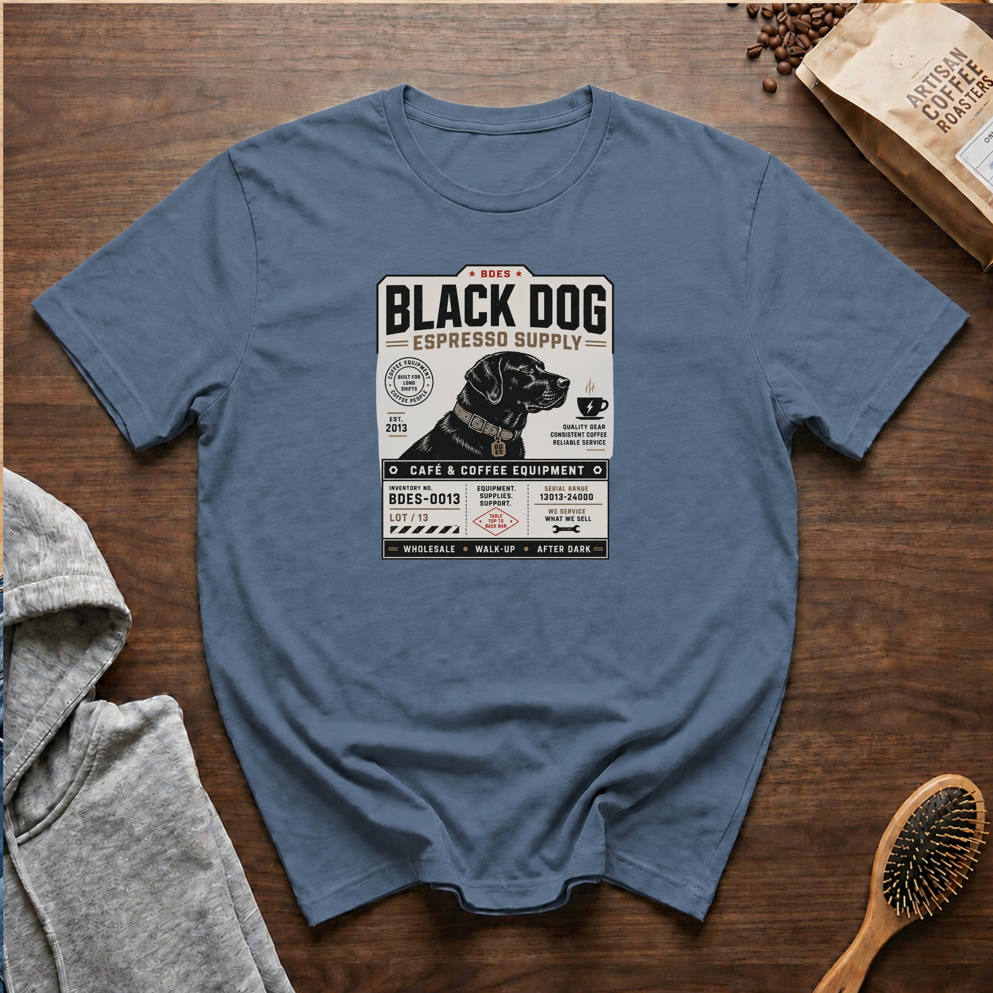 Black Dog Espresso SupplyT-Shirt — Blue Jean