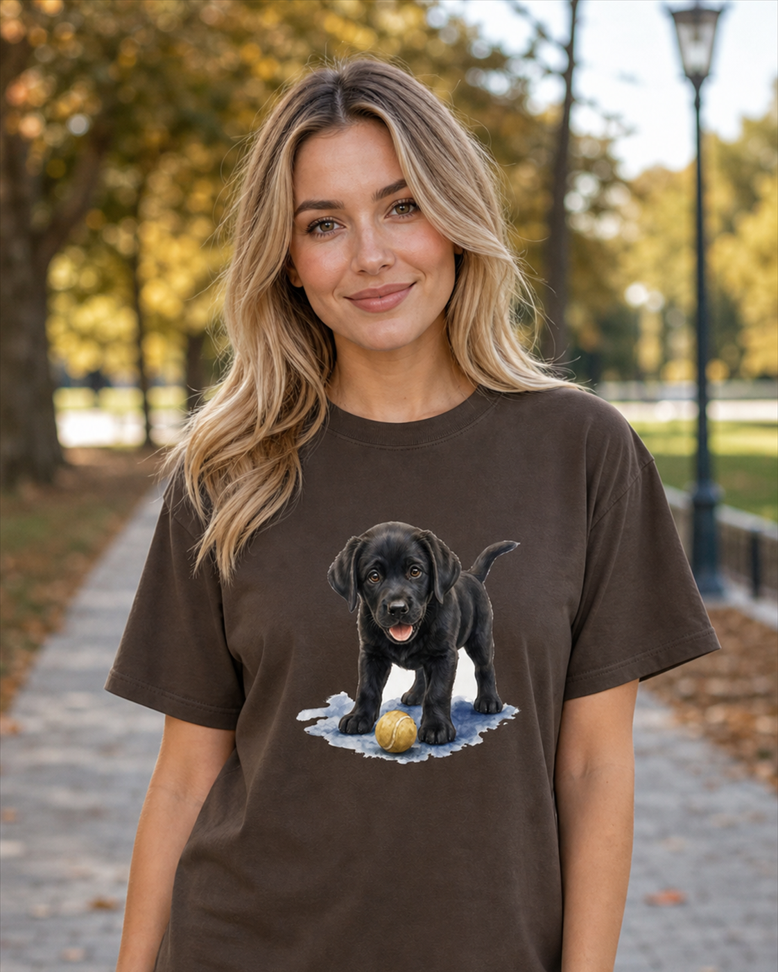 Black Lab And A Ball T-Shirt | Funny Black Lab Dog Lover Tee