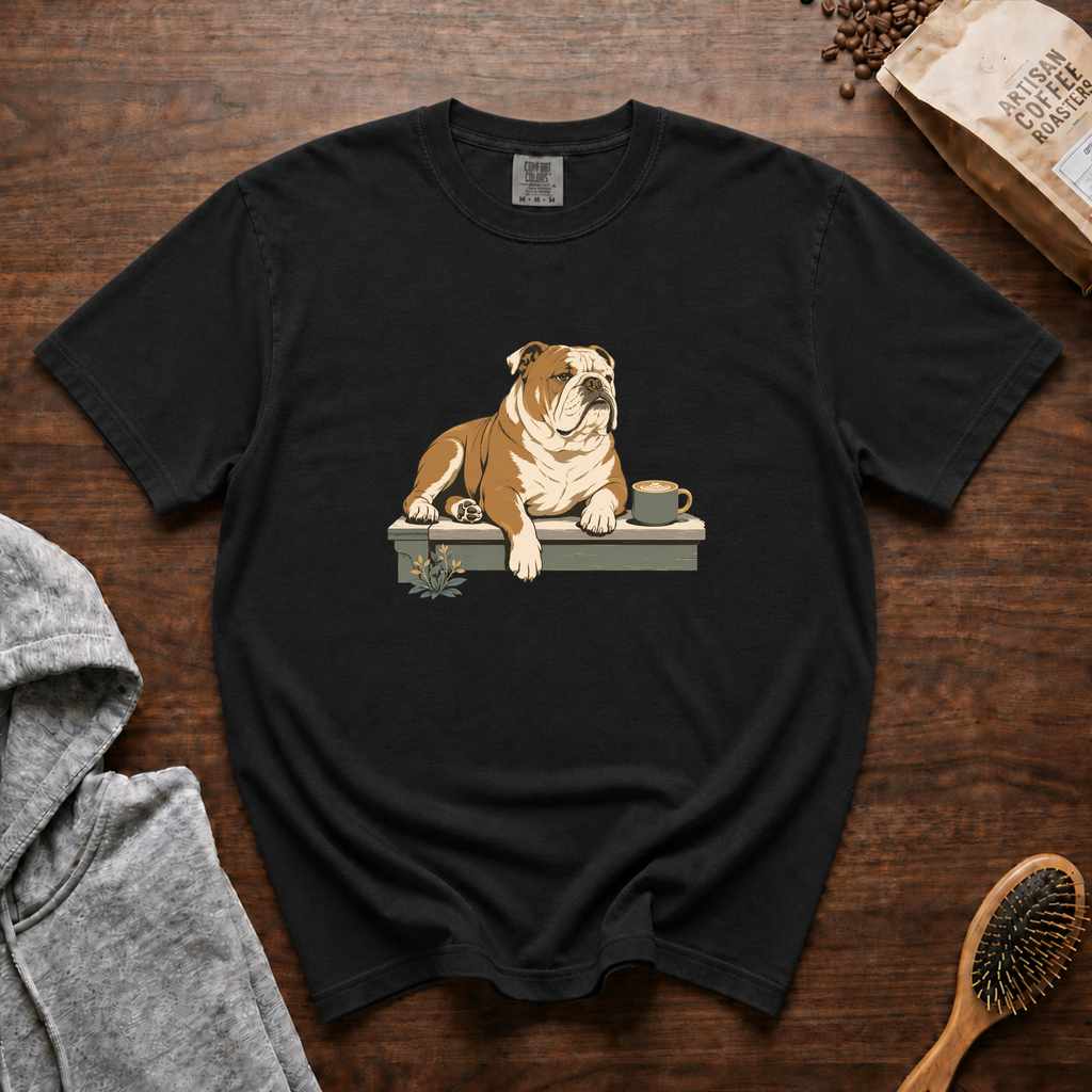 Bulldog Slow Sip House Roast T-Shirt | Bulldog Coffee Tee