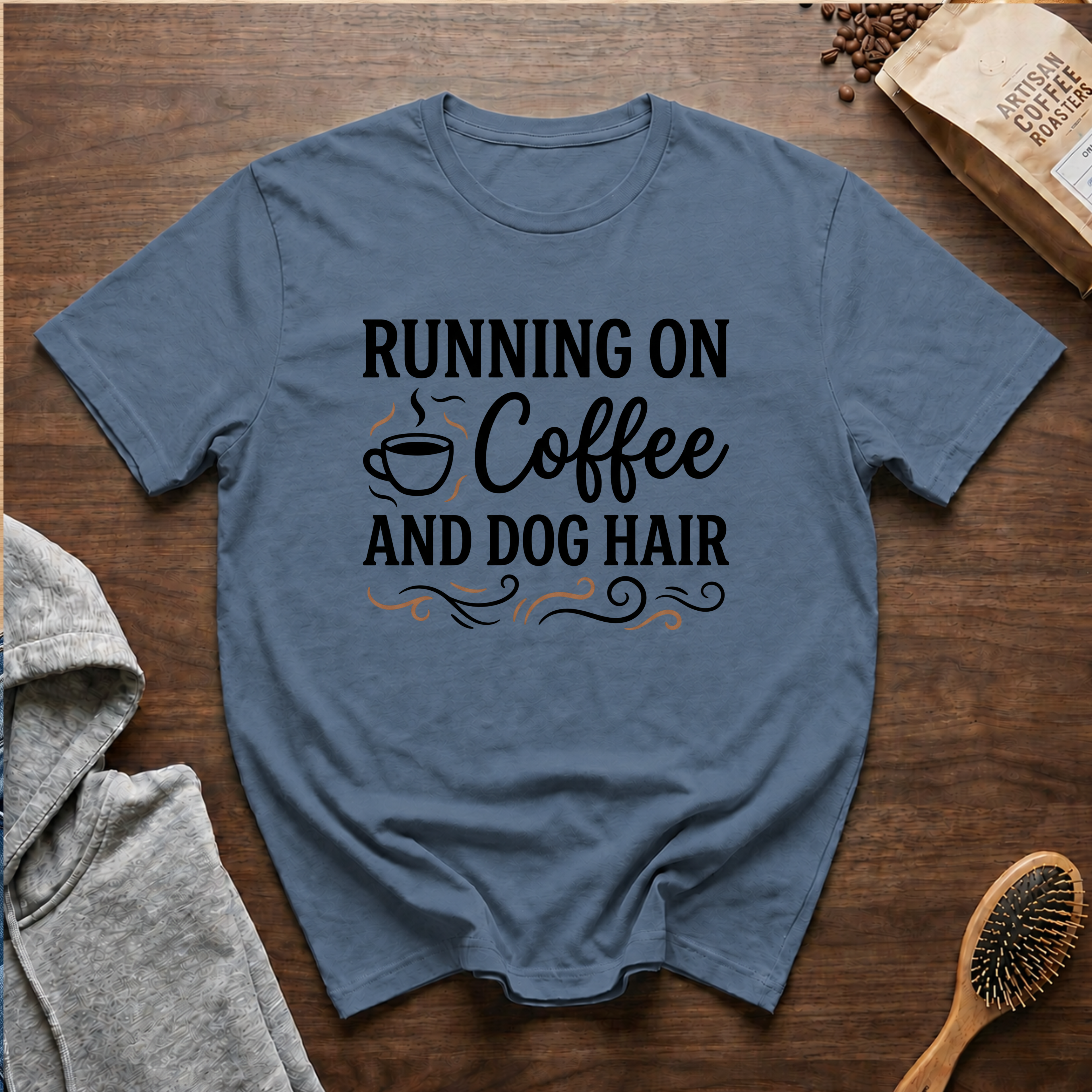 Running on Coffee and Dog Hair T-Shirt
