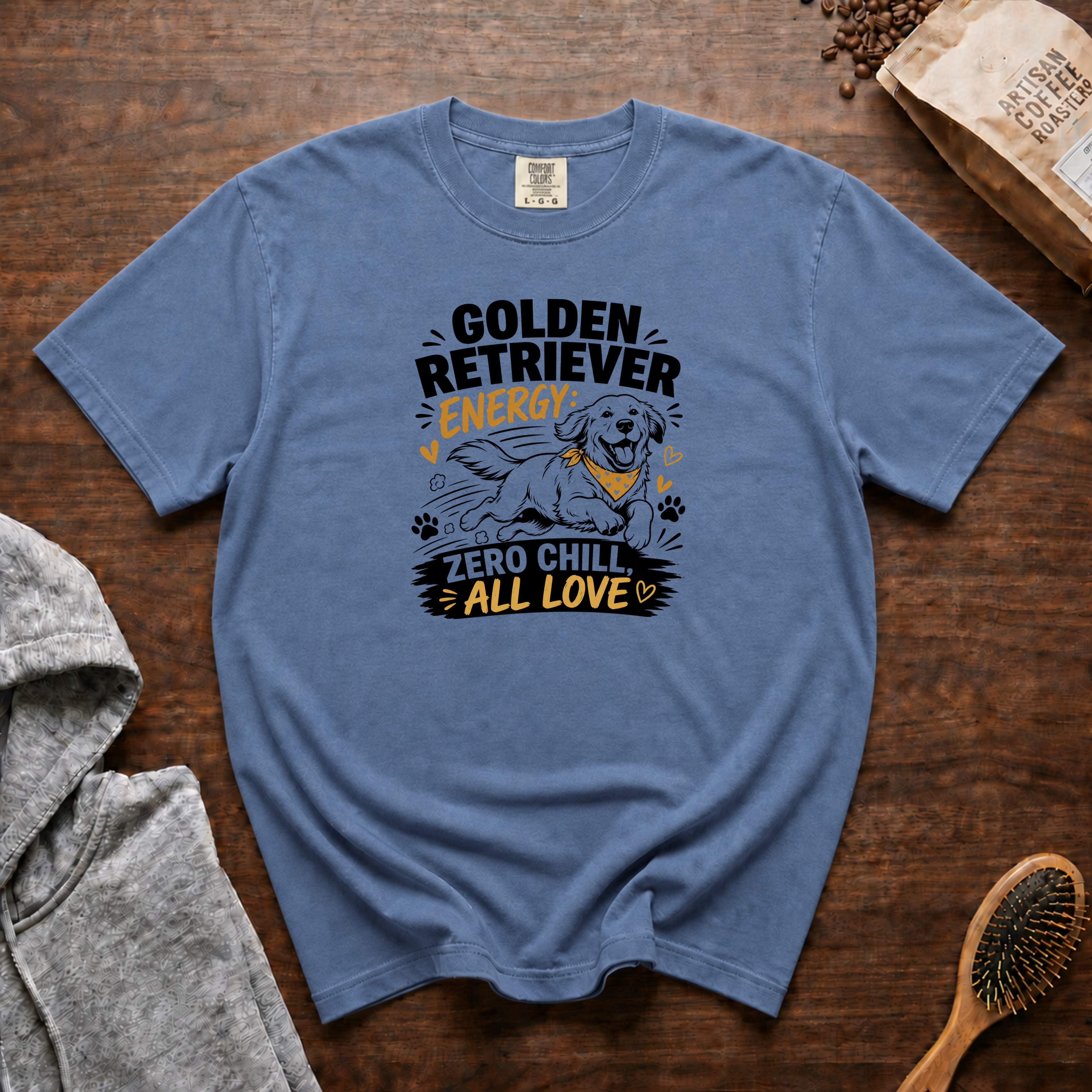 Golden Retriever Energy T-Shirt | Golden Retriever Dog Tee