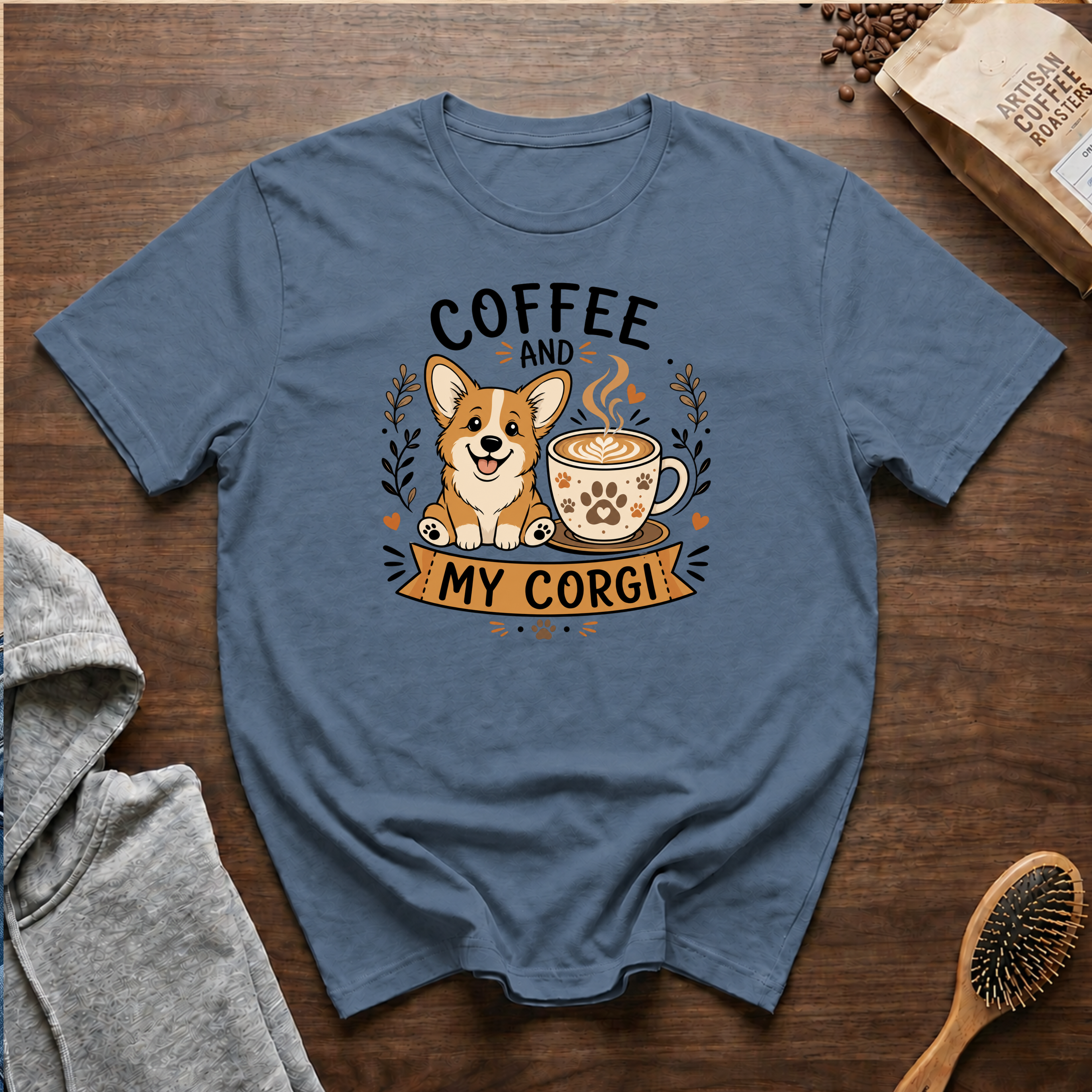 Coffee and My Corgi T-Shirt