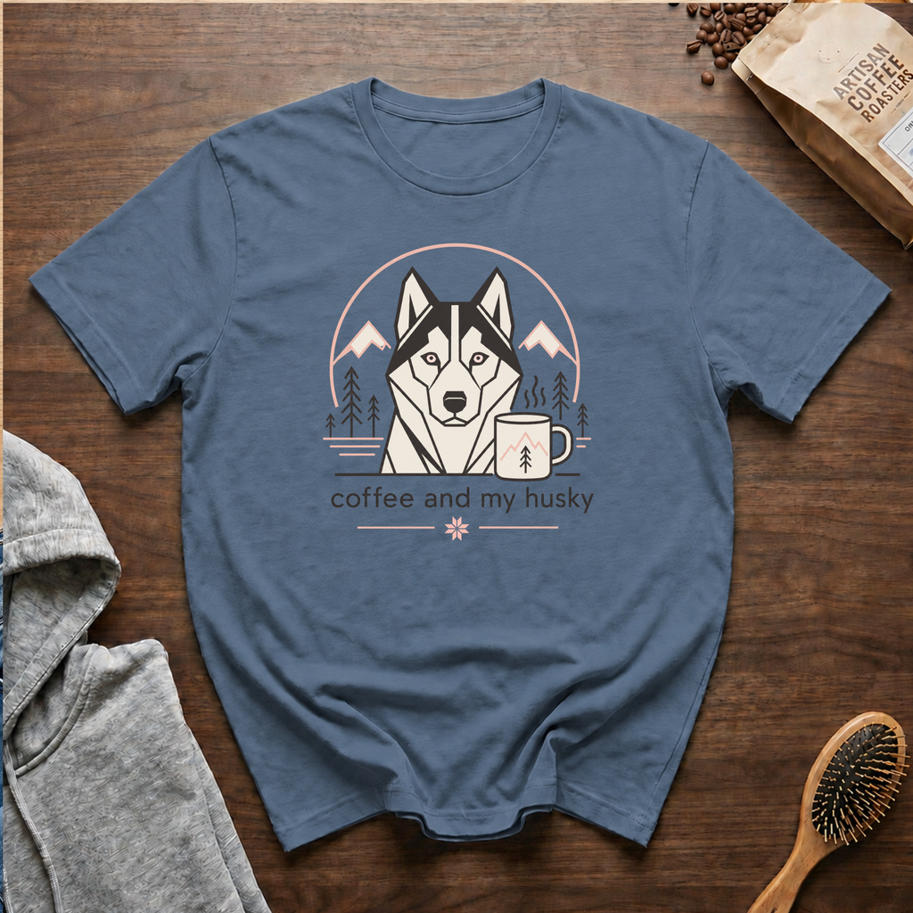 Coffee and My Husky T-Shirt