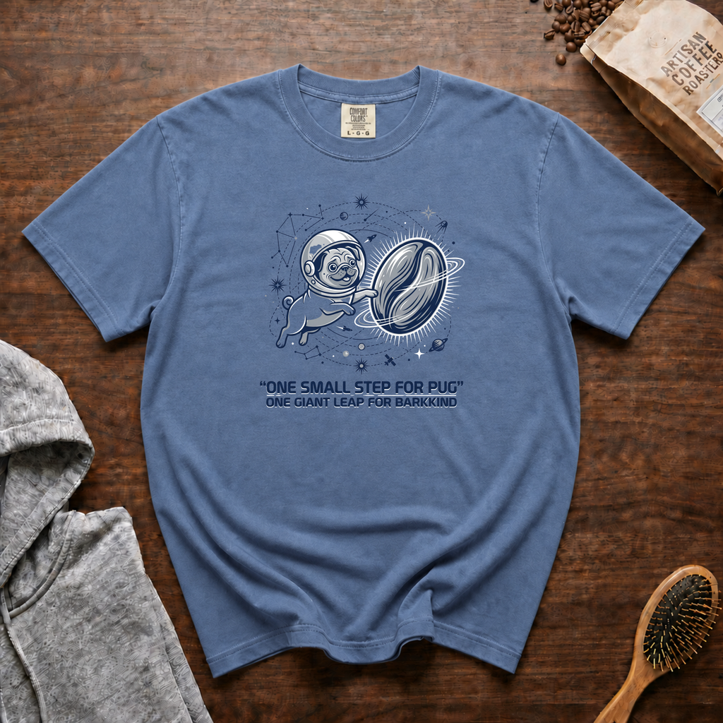 One Small Step For Pug T-Shirt | Funny Pug Dog Lover Tee