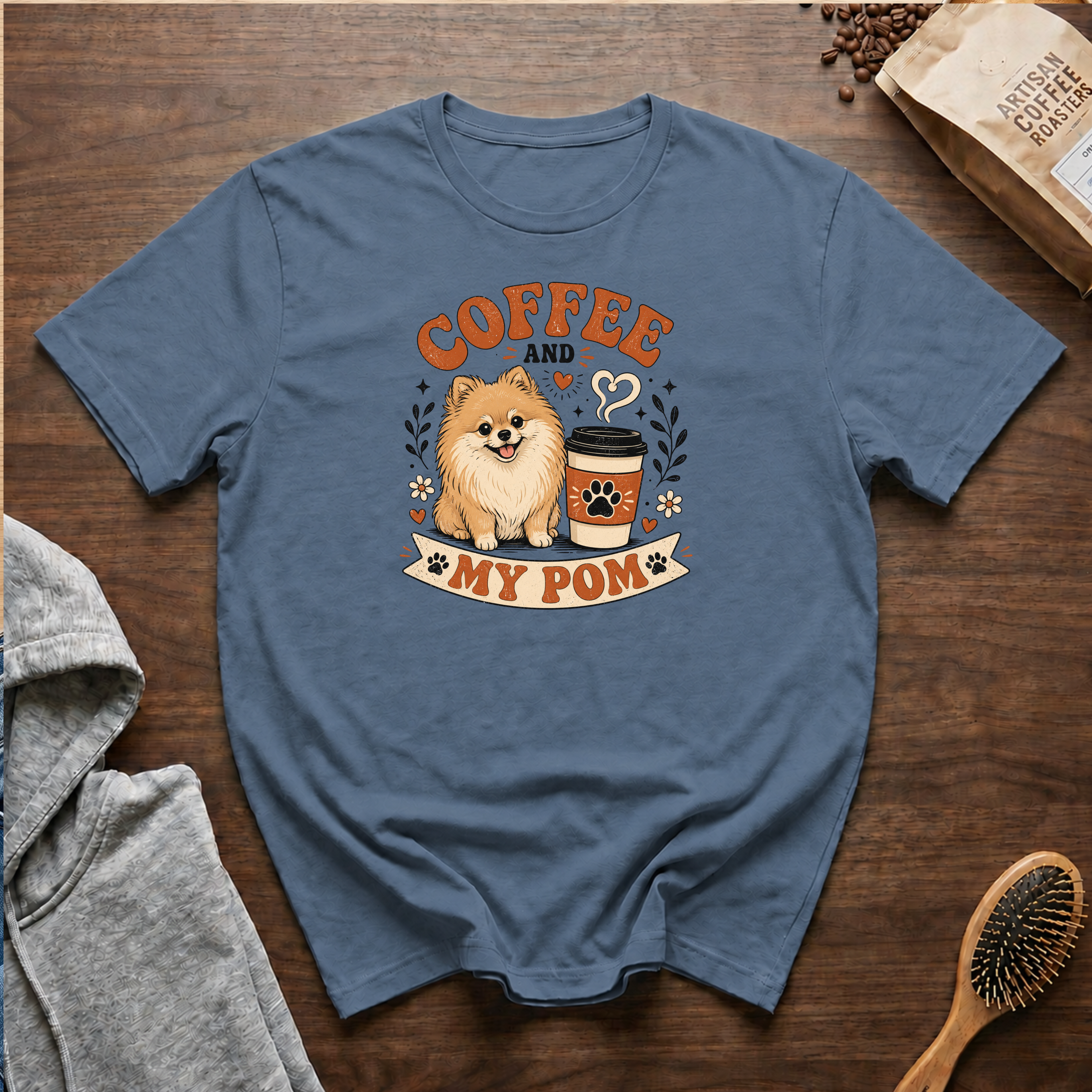 Coffee and My Pom T-Shirt