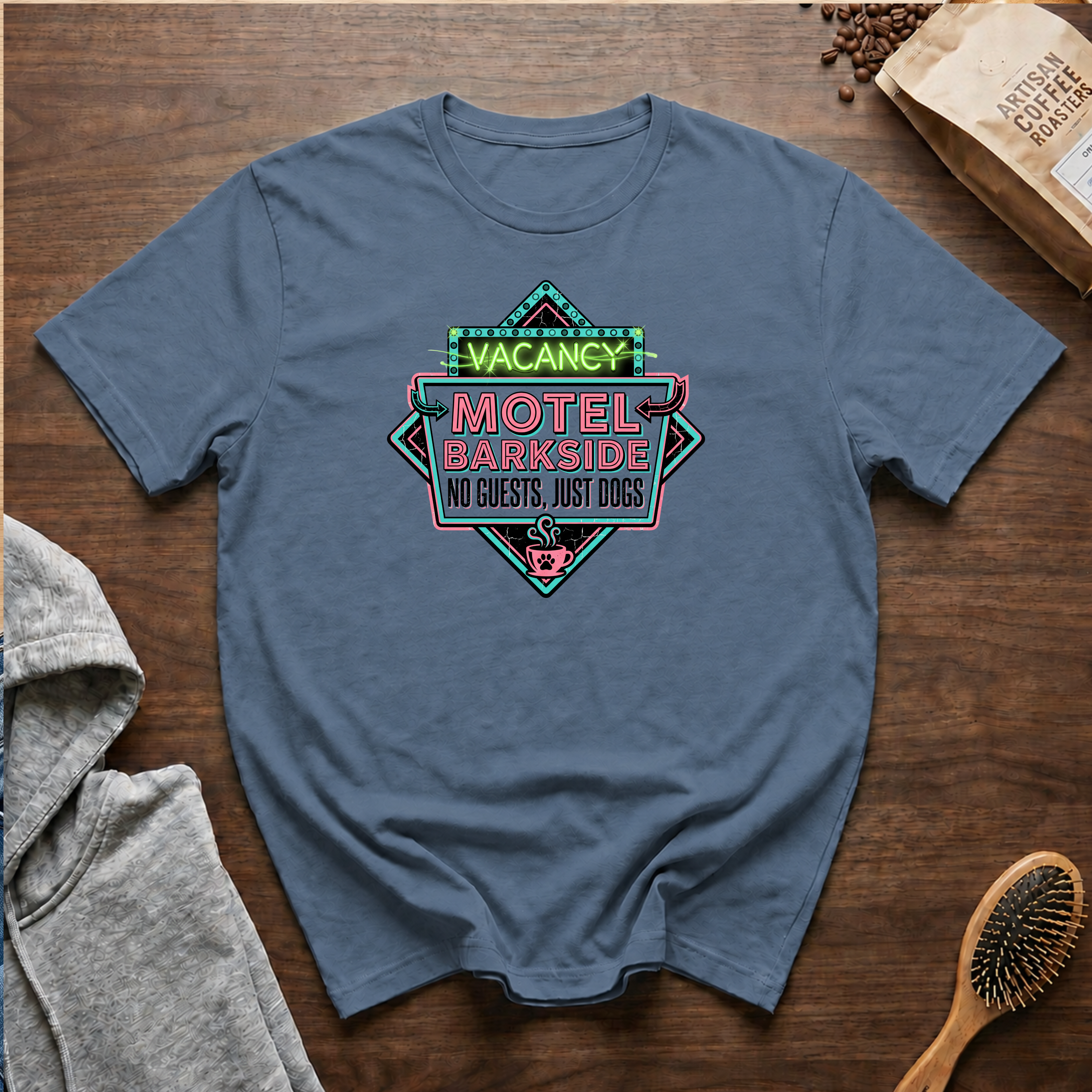 Motel Bark Side No Guests Just Dogs T-Shirt