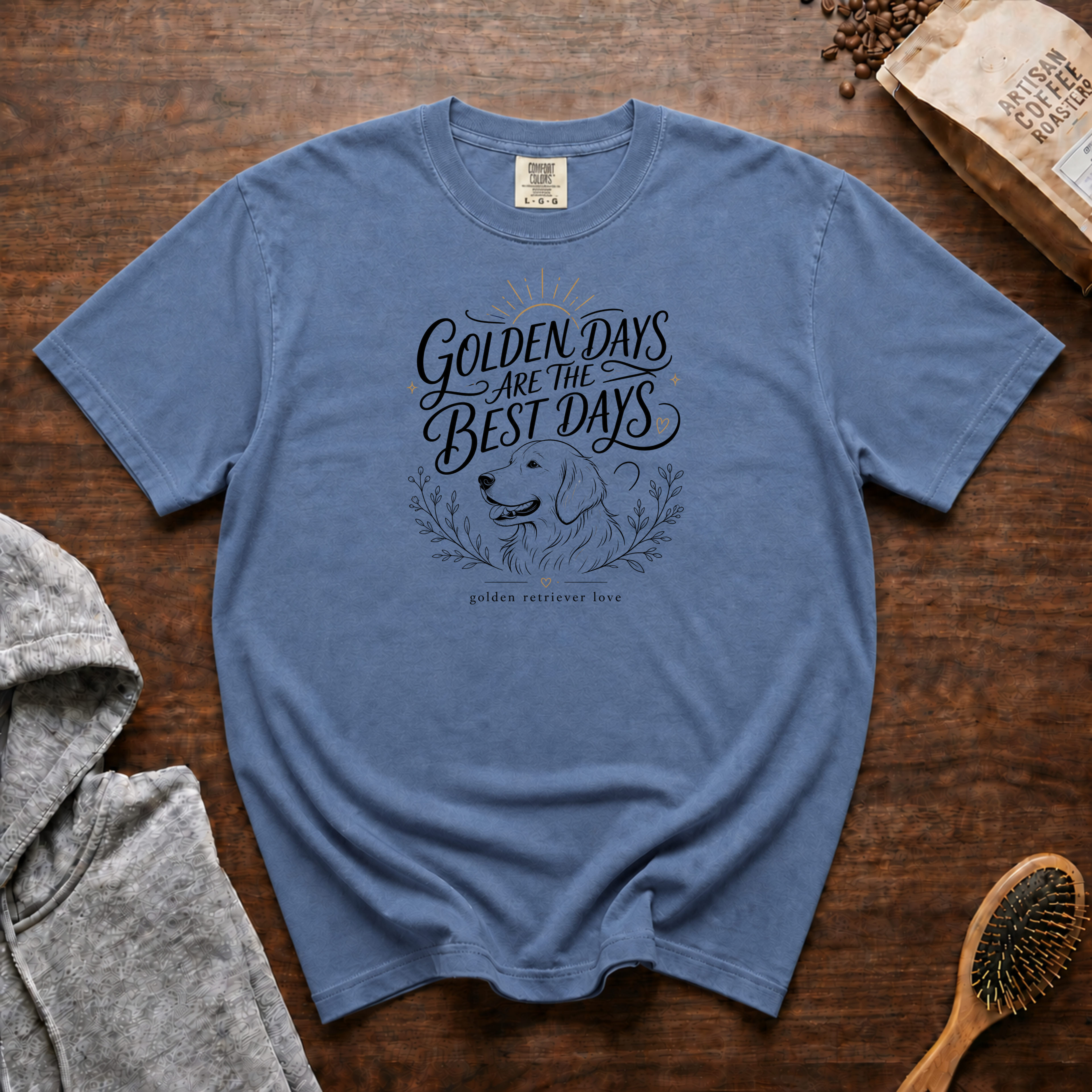 Golden Days Are The Best Days T-Shirt | Golden Retriever Tee