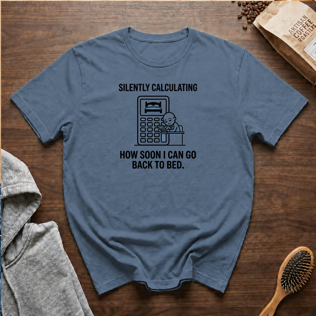 Silently Calculating How Soon I Can Go Back to Bed T-Shirt