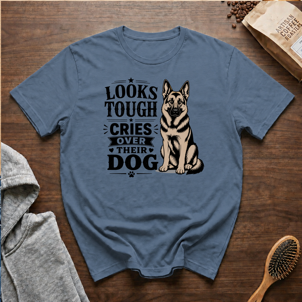Looks Tough Cries Over Their Dog T-Shirt