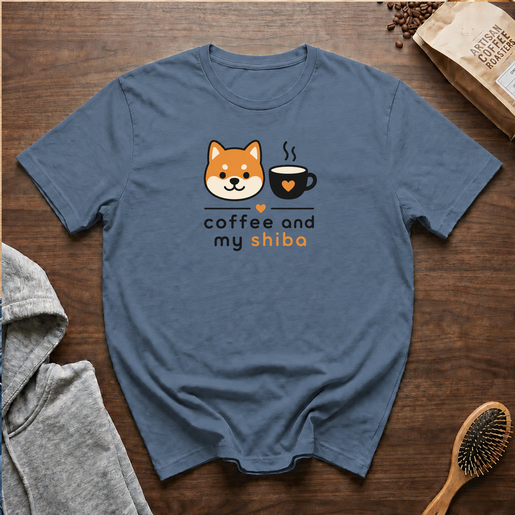 Coffee and My Shiba T-Shirt