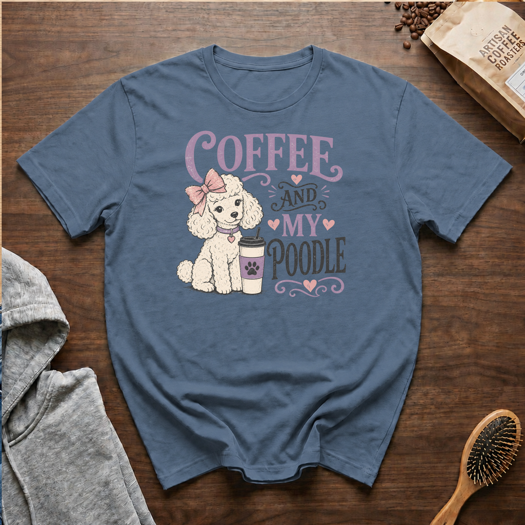 Coffee and My Poodle T-Shirt