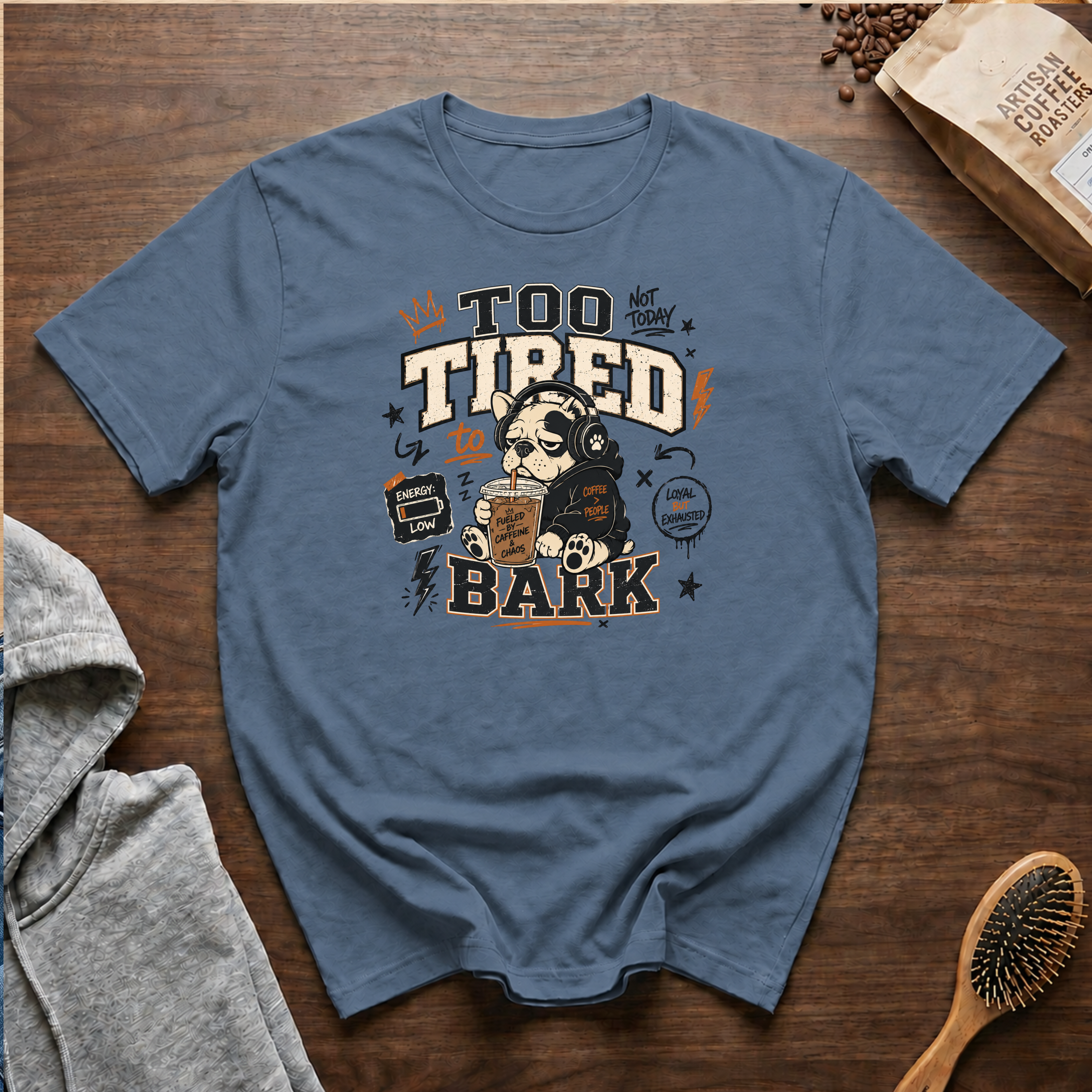 Too Tired to Bark T-Shirt