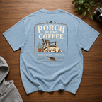 Porch Blend Coffee Snow Washed Oversized Cotton T-Shirt