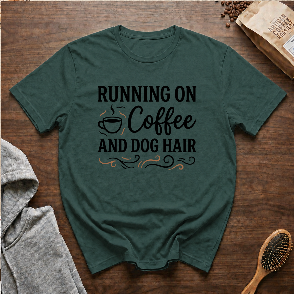 Running on Coffee and Dog Hair T-Shirt