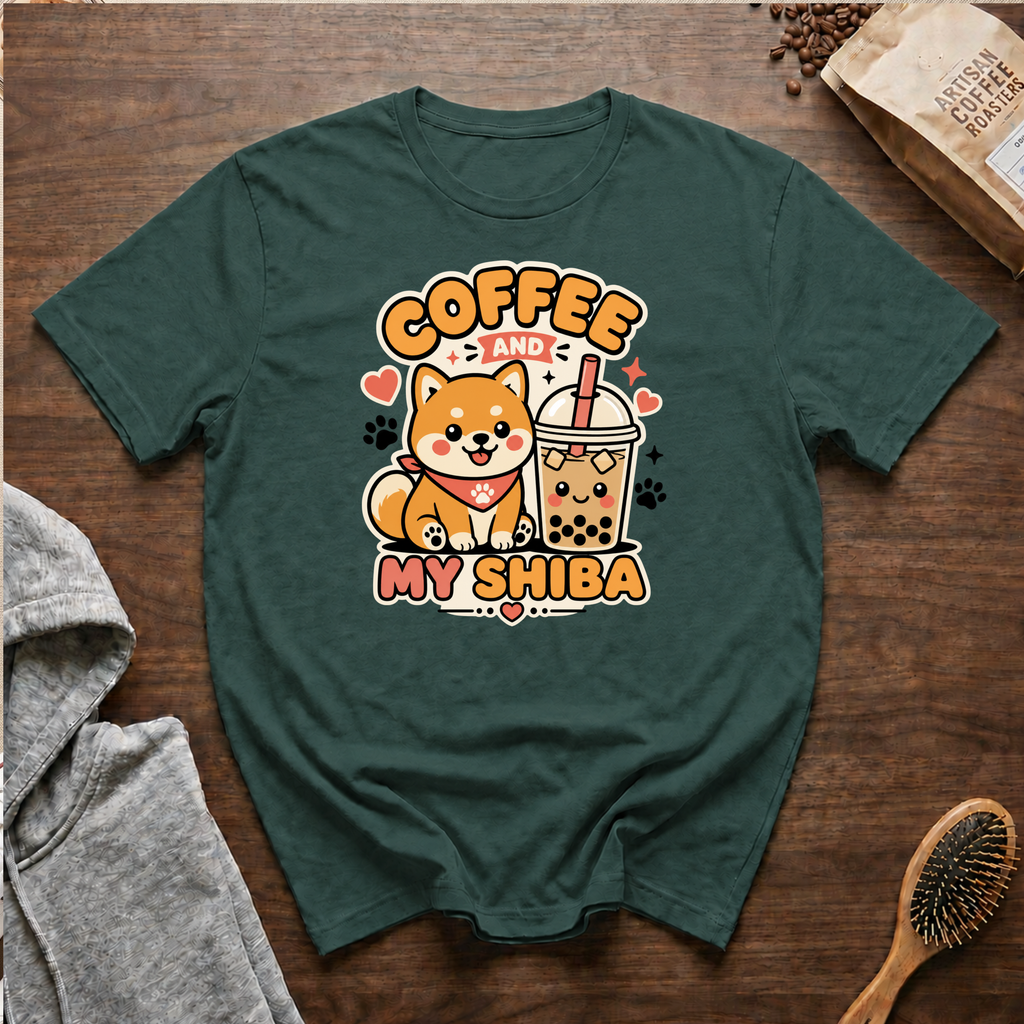 Coffee and My Shiba T-Shirt