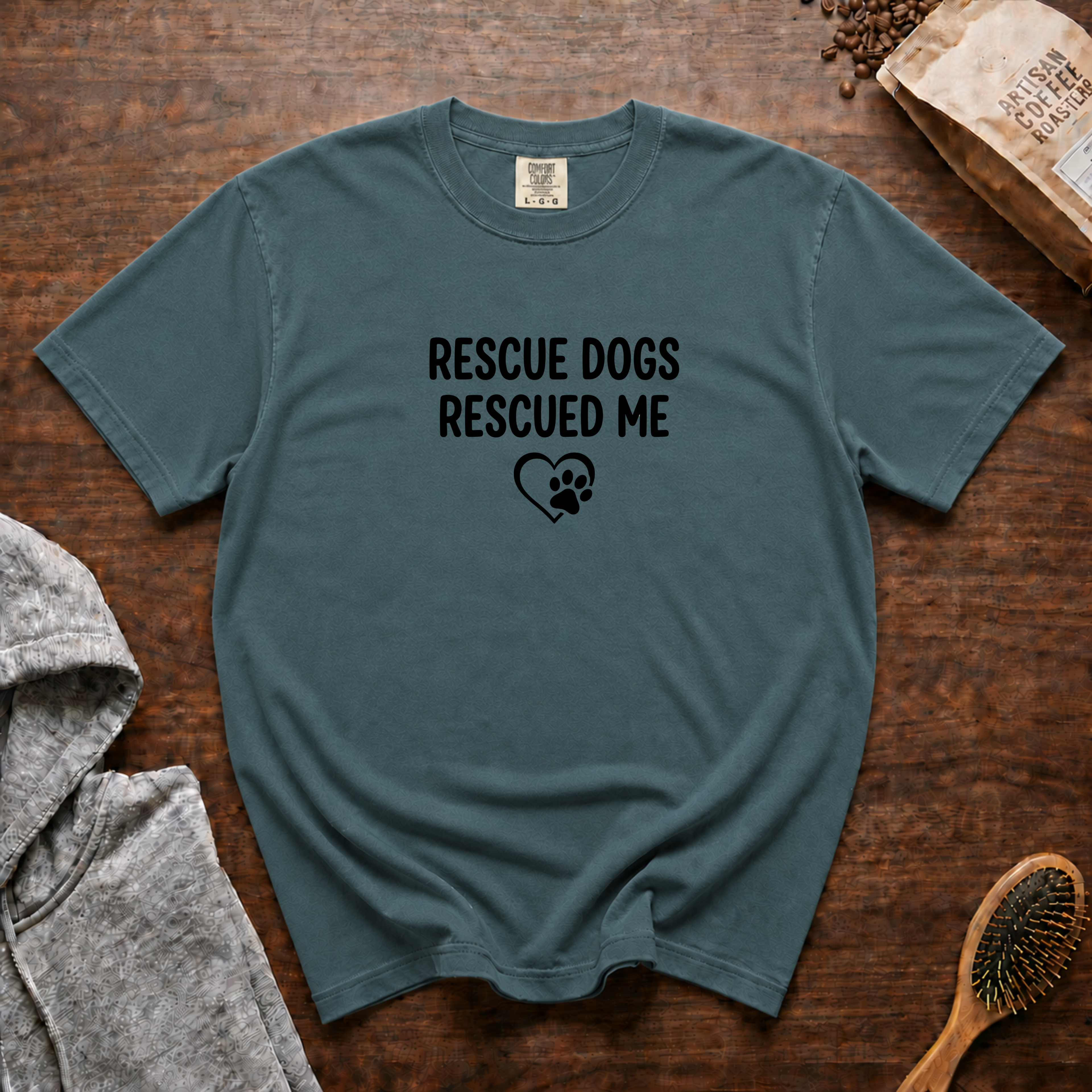 Rescue Dogs Rescued Me T-Shirt | Rescue Dog Lover Tee