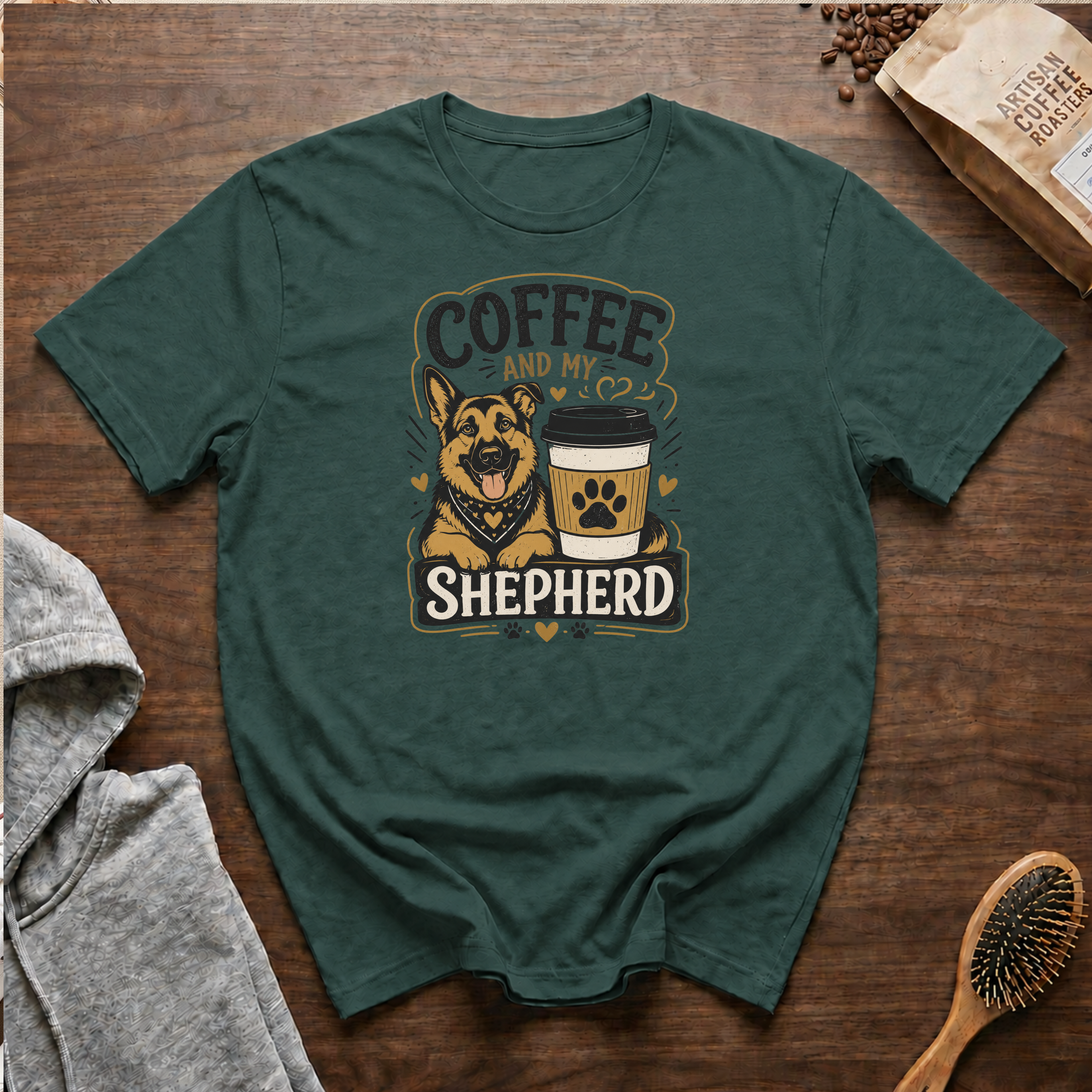 Coffee and My Shepherd T-Shirt