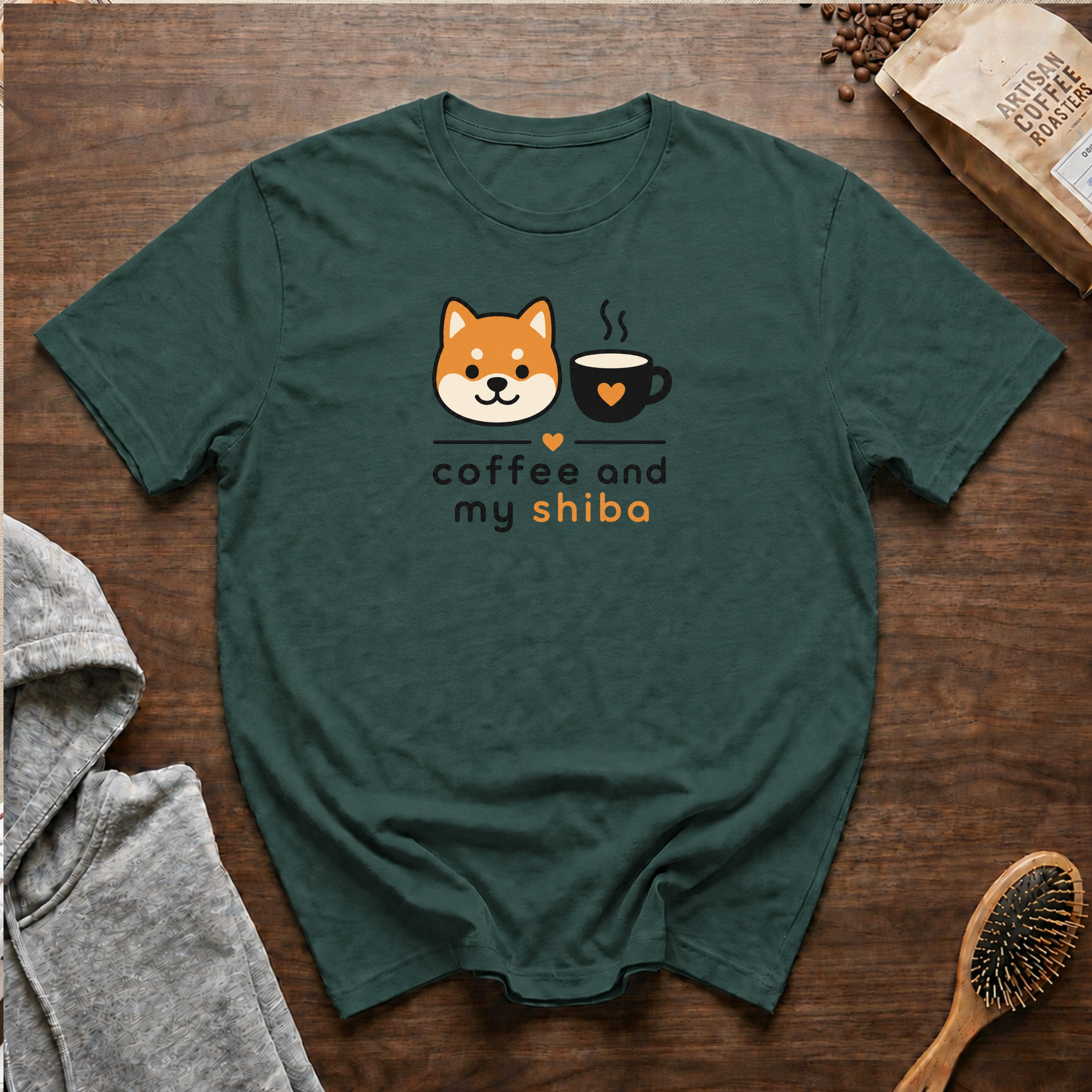 Coffee and My Shiba T-Shirt