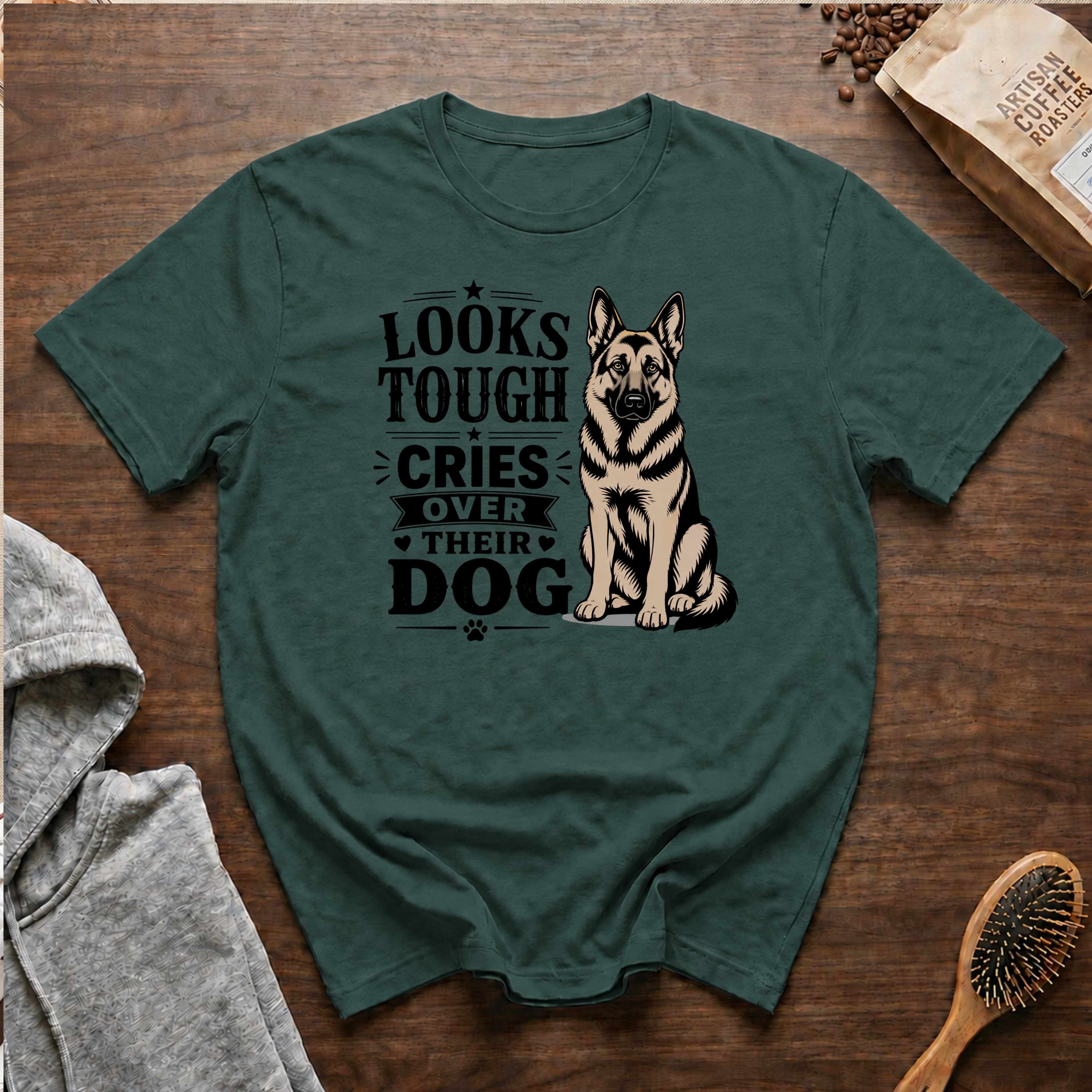 Looks Tough Cries Over Their Dog T-Shirt