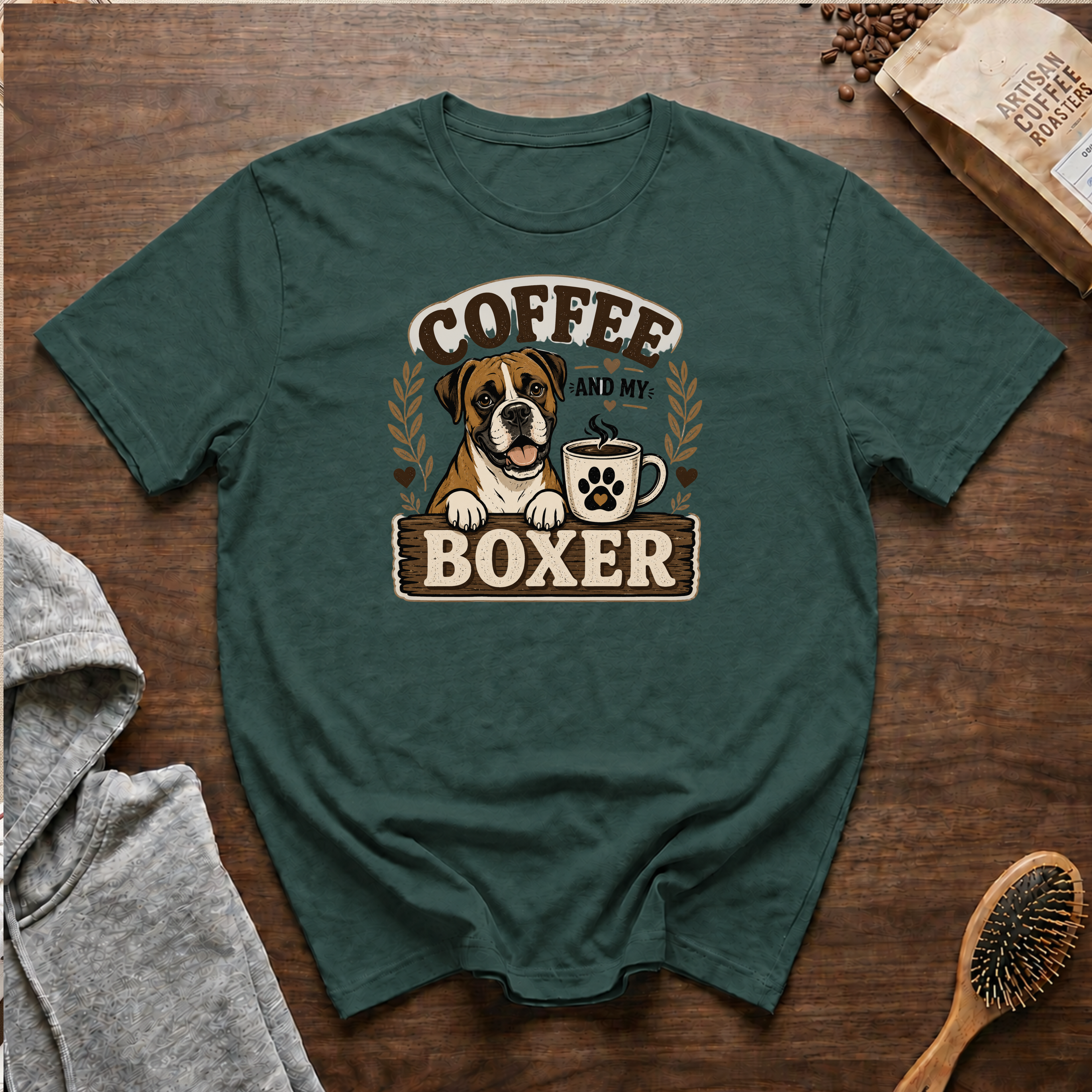 Coffee and My Boxer T-Shirt