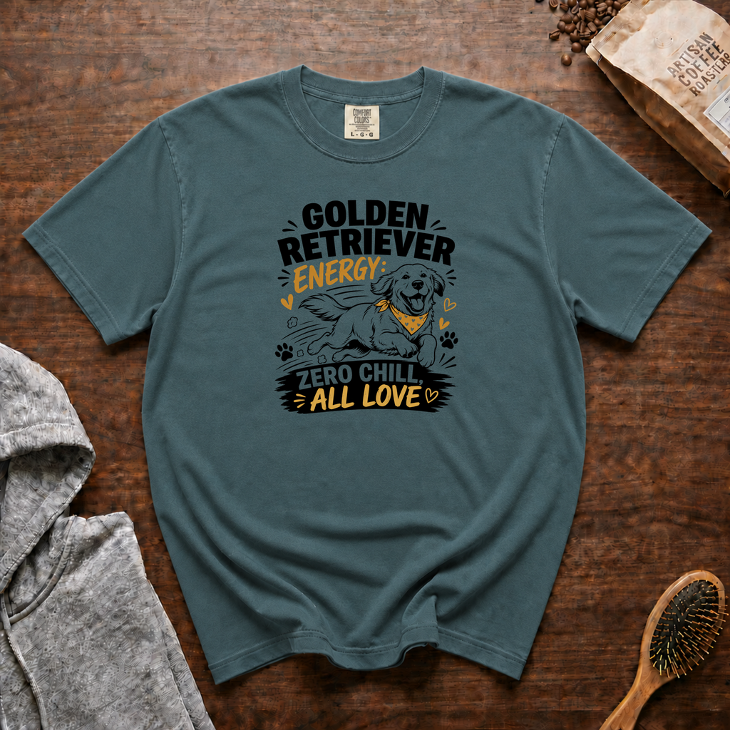 Golden Retriever Energy T-Shirt | Golden Retriever Dog Tee
