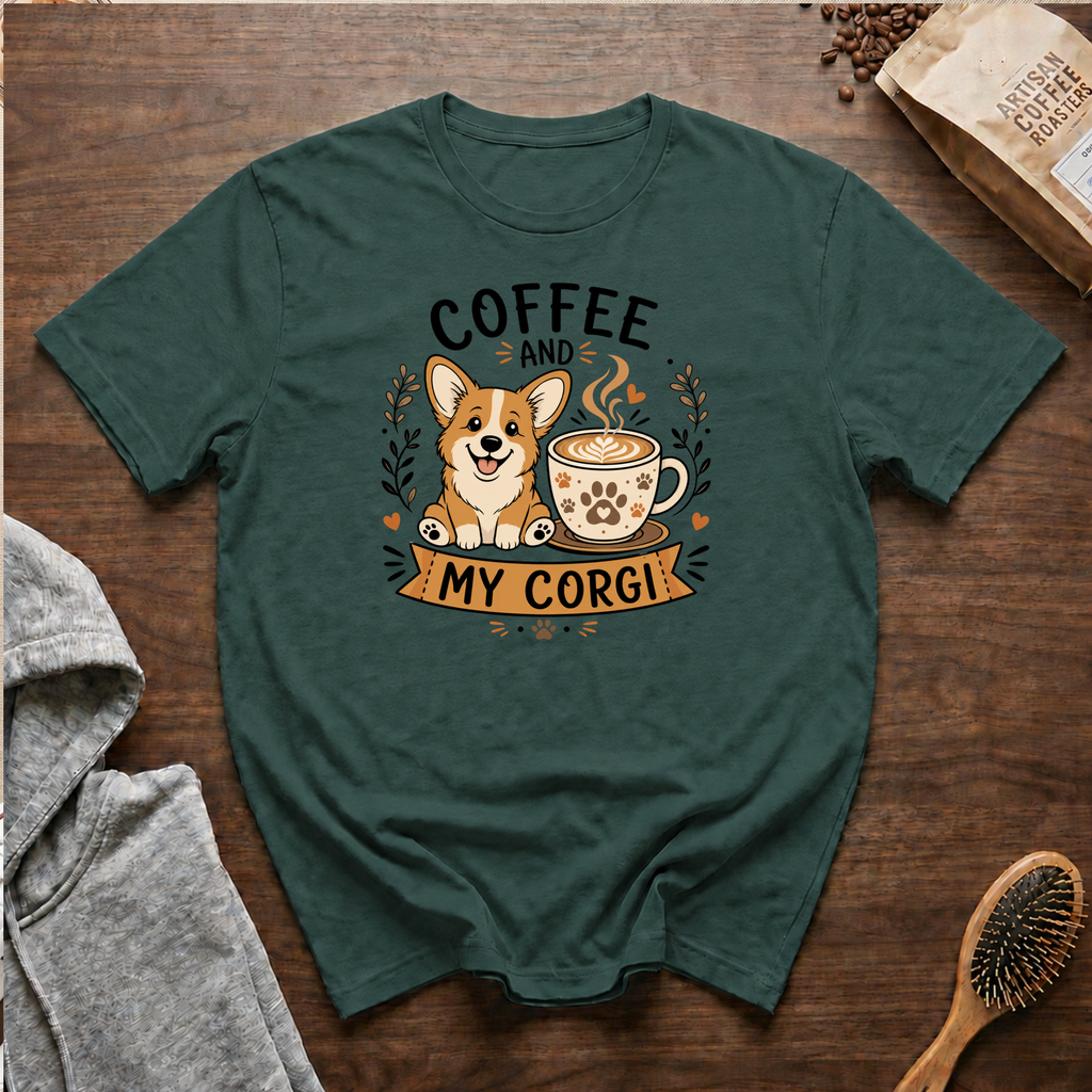 Coffee and My Corgi T-Shirt