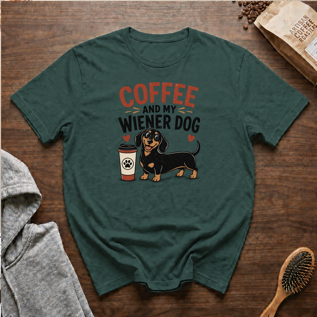 Coffee and My Weiner Dog T-Shirt
