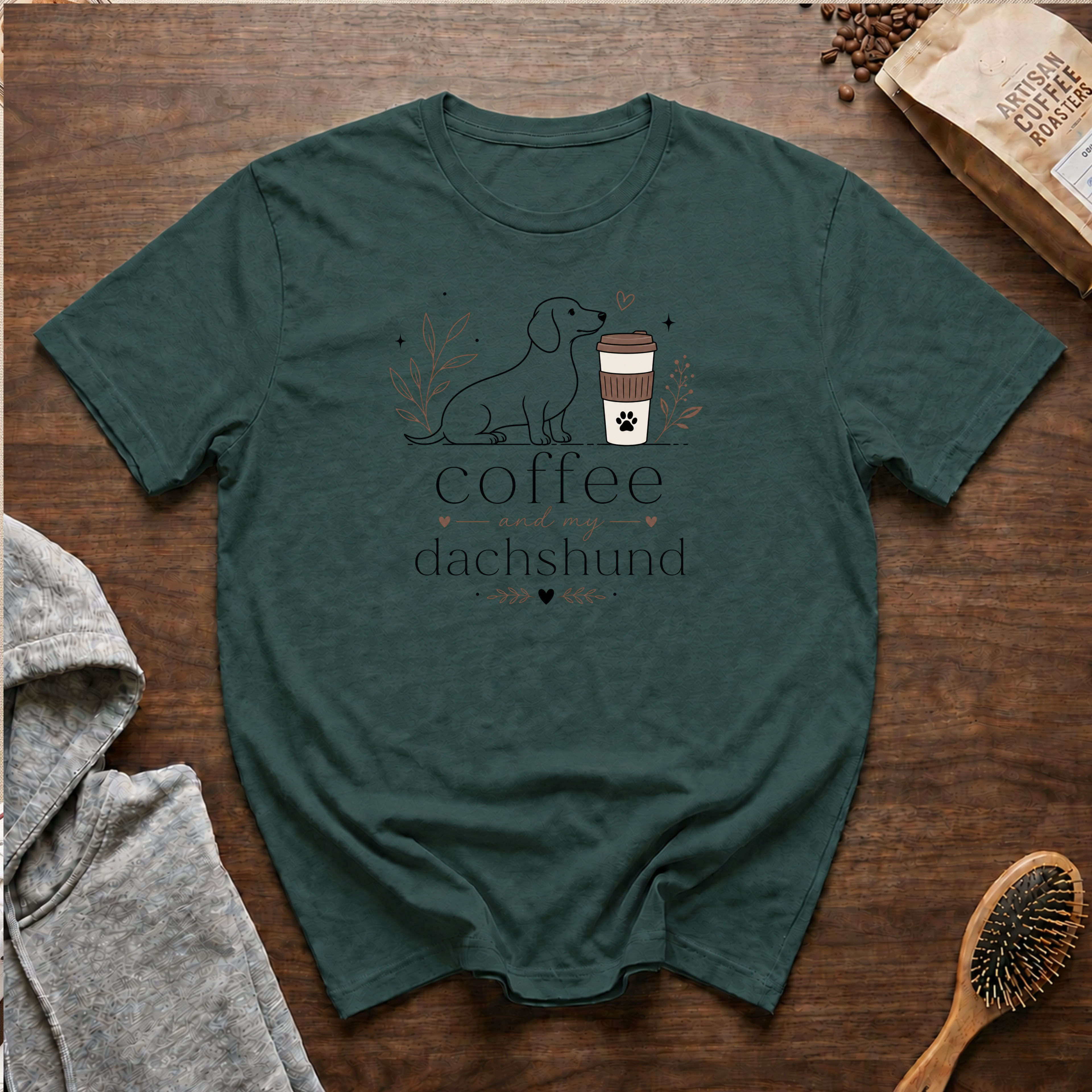 Coffee and My Dachshund T-Shirt