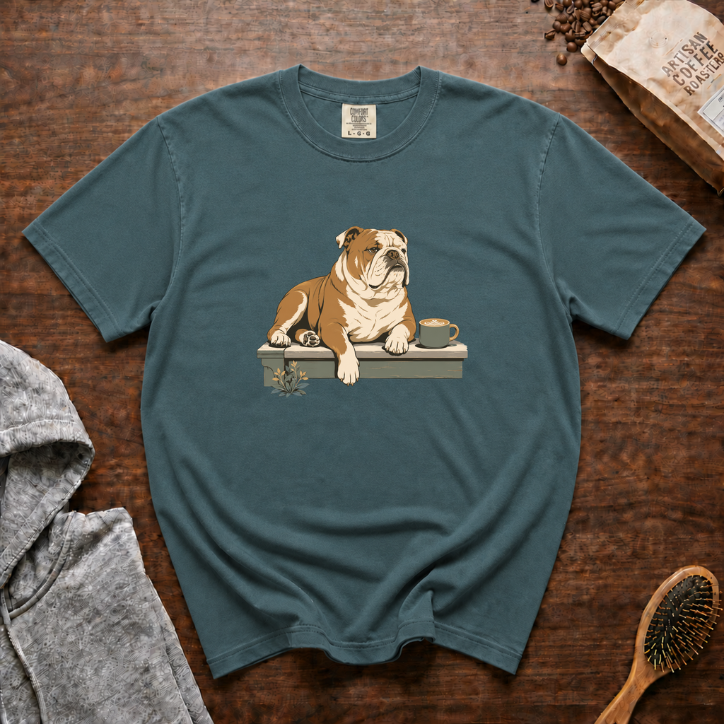 Bulldog Slow Sip House Roast T-Shirt | Bulldog Coffee Tee