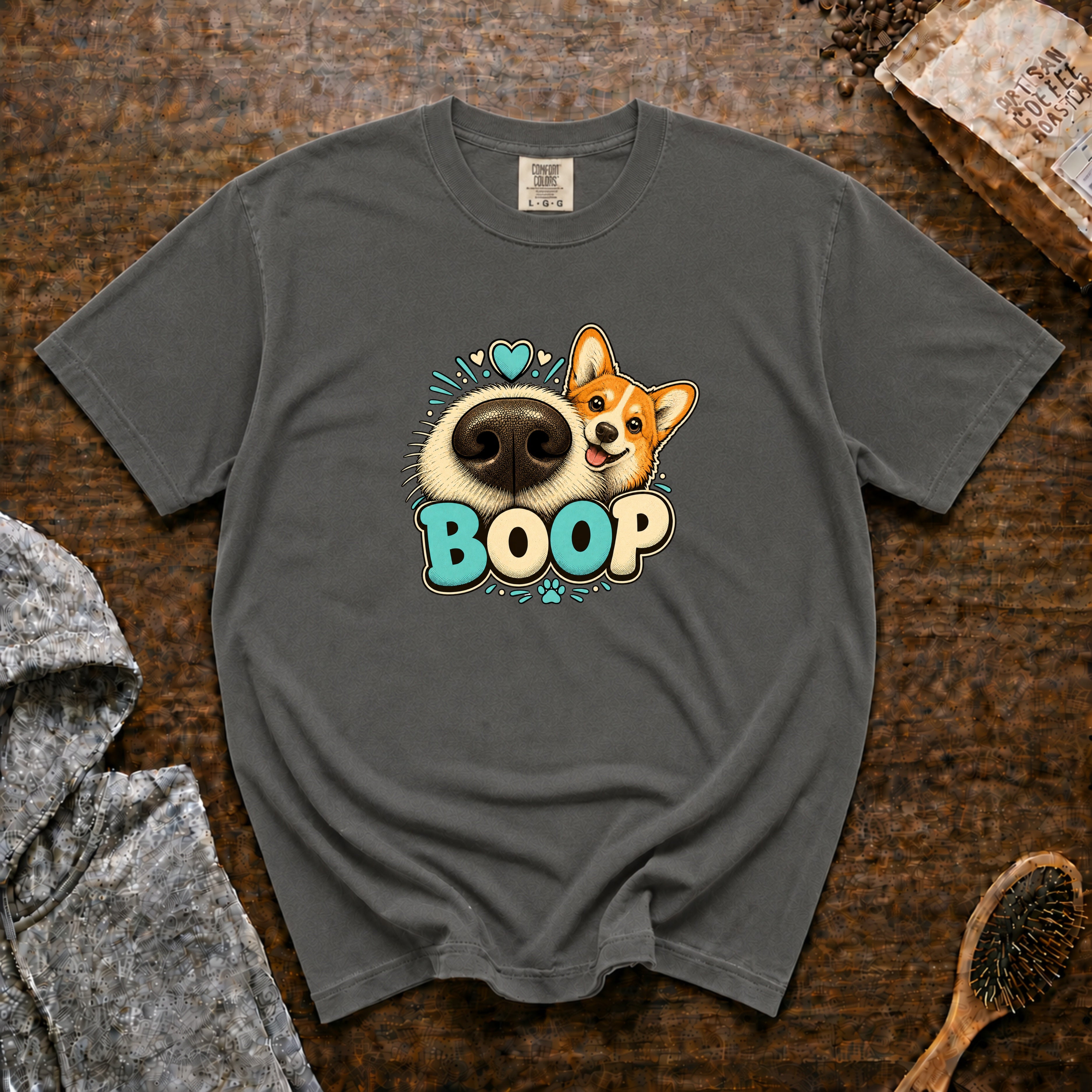 Boop Corgi 1 T-Shirt — Pepper