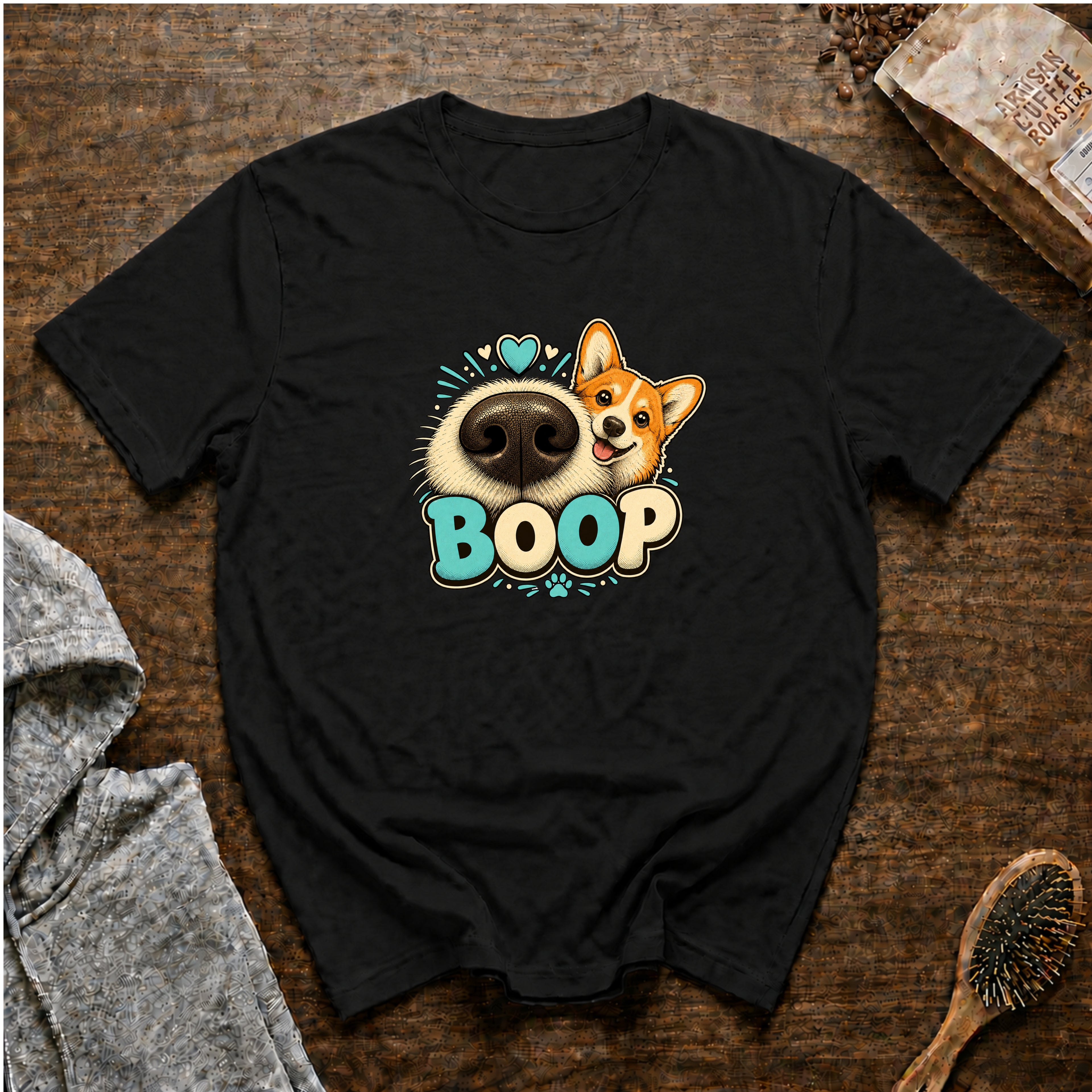 Boop CorgiT-Shirt — Black
