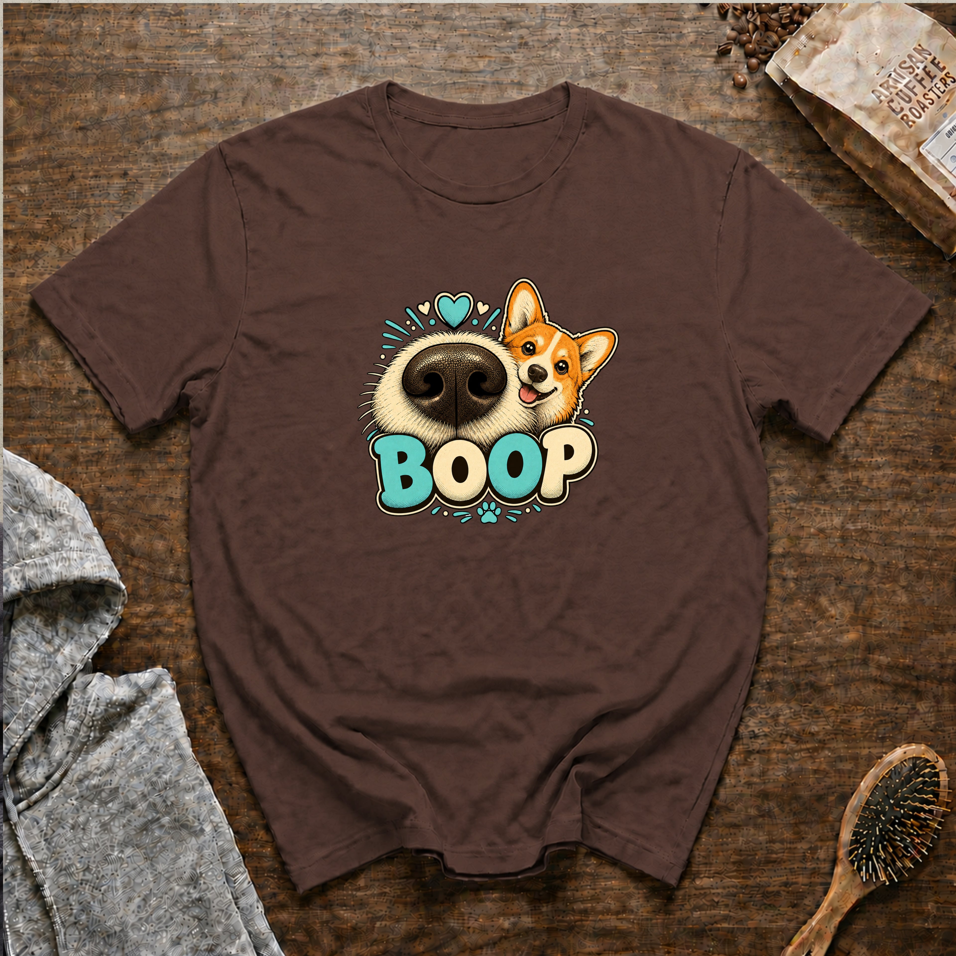 Boop CorgiT-Shirt — Espresso