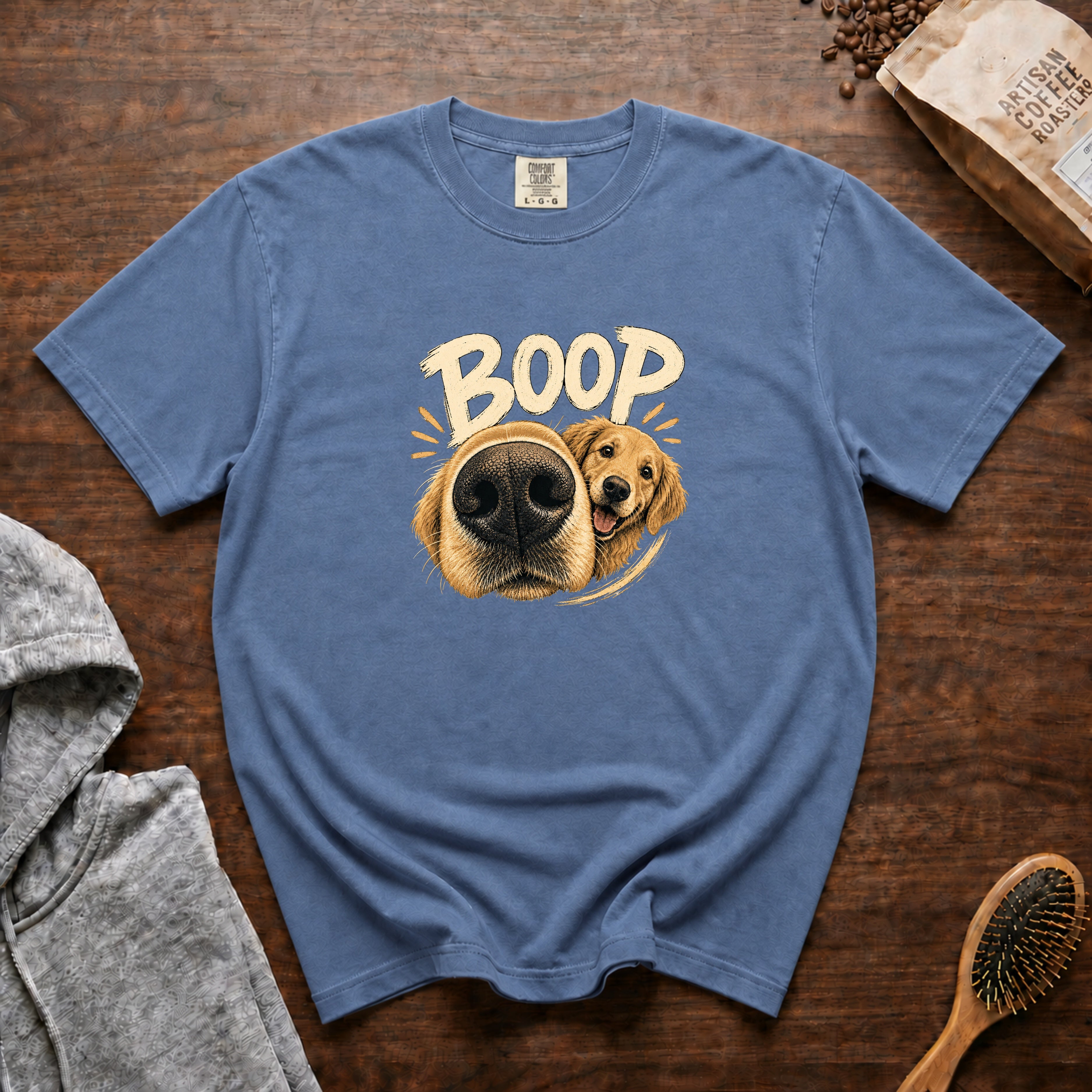 Boop Golden T-Shirt — Blue Jean