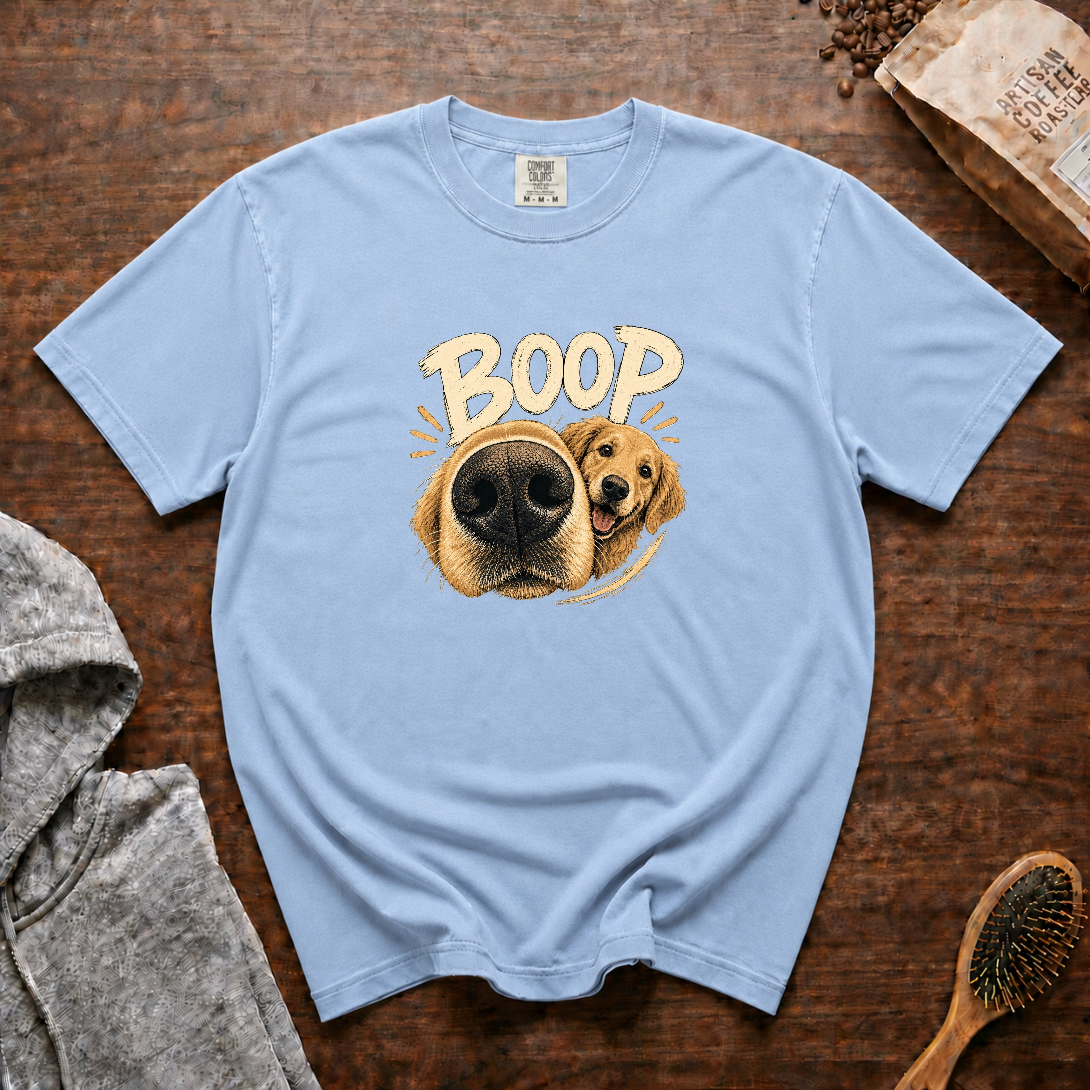 Boop Golden T-Shirt — Chambray