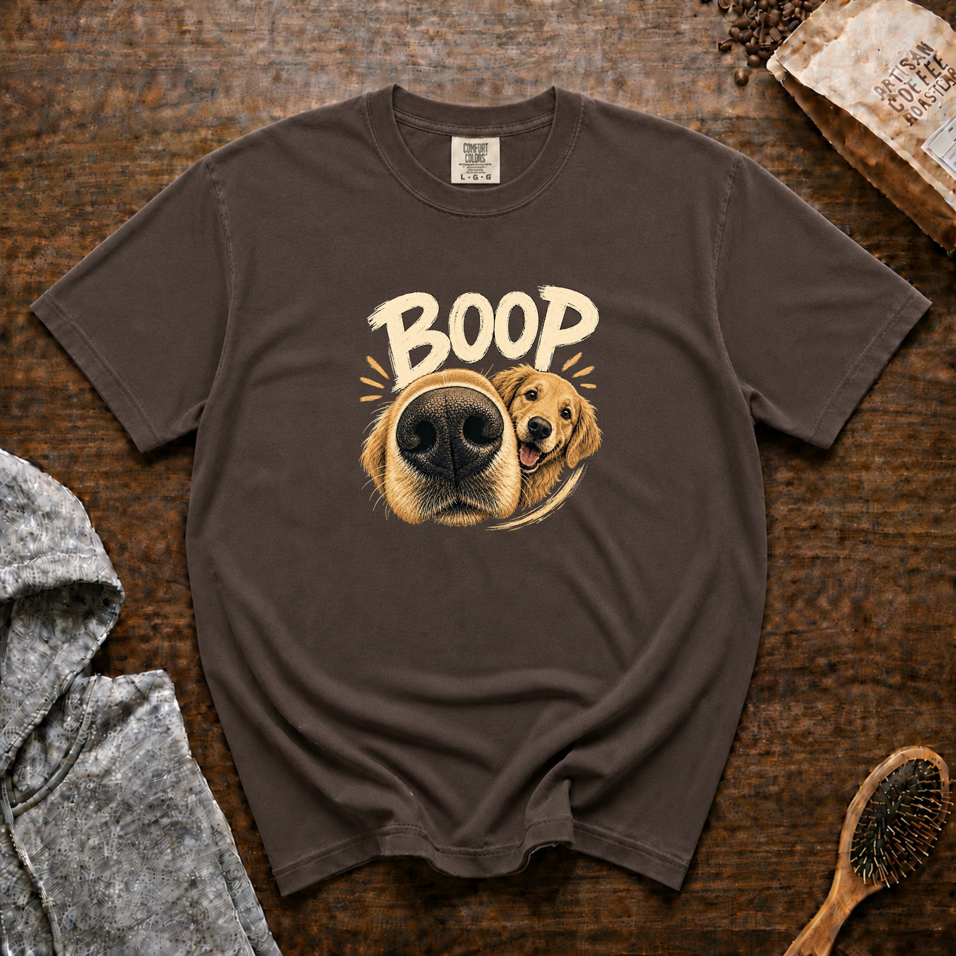 Boop Golden T-Shirt — Espresso