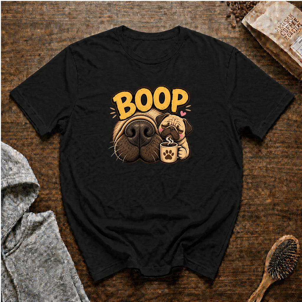 Boop Pug T-Shirt — Black