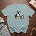 Border Collie Focus Pour Over T-Shirt — Bay