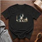Border Collie Focus Pour Over T-Shirt — Black