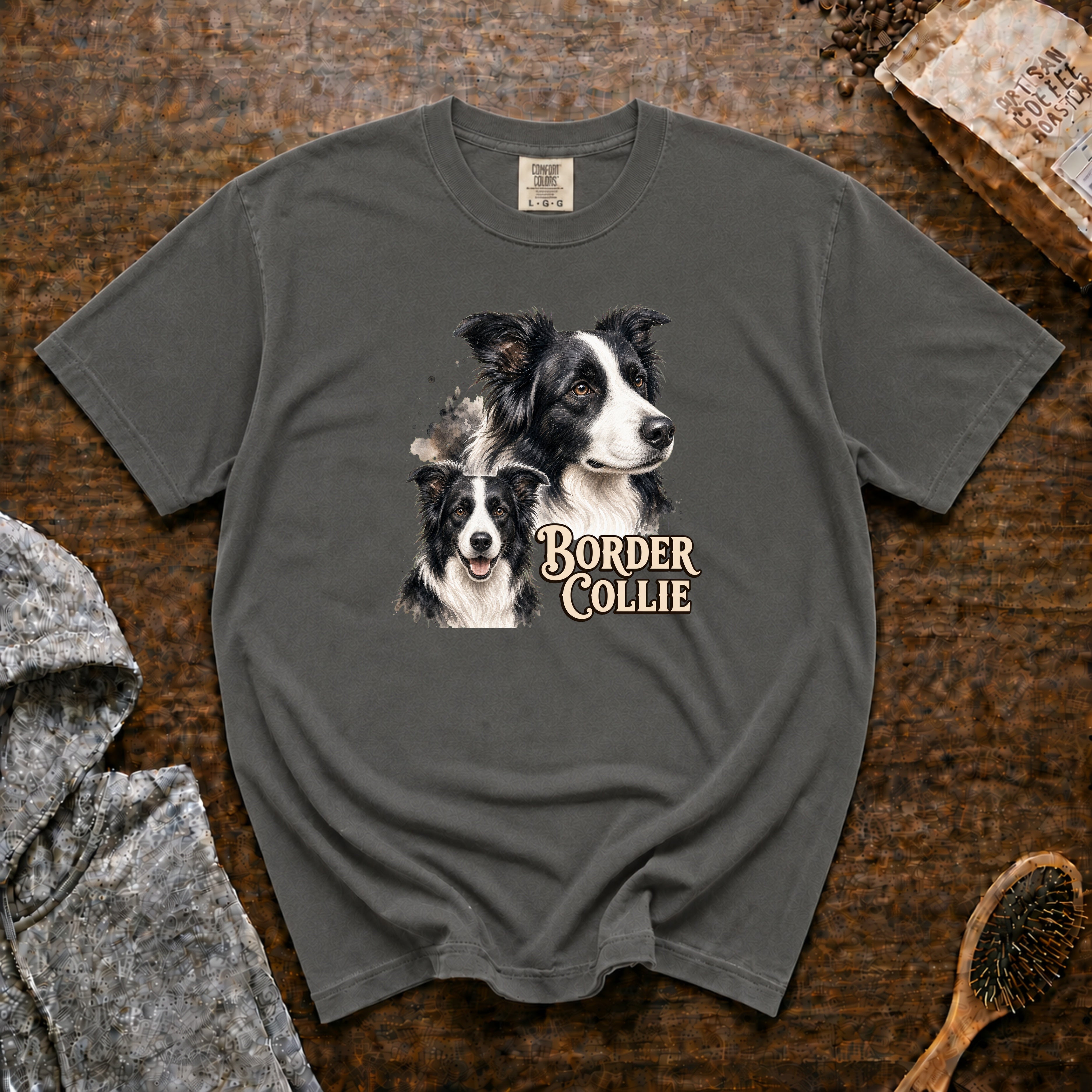 Border Collie T-Shirt — Pepper