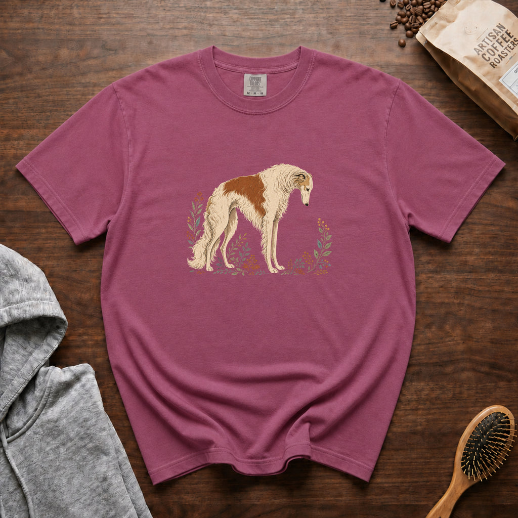 Borzoi T-Shirt — Berry
